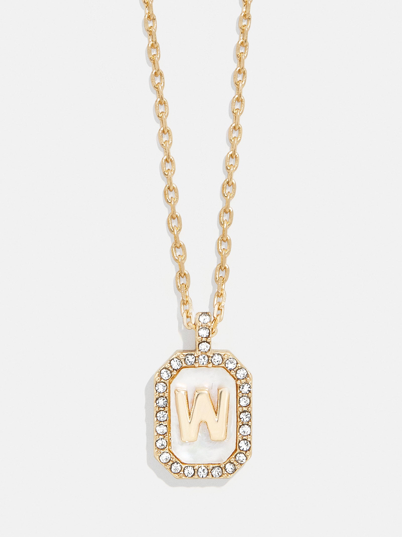Gold & Mother of Pearl Initial Necklace - Mother Of Pearl - Image 25