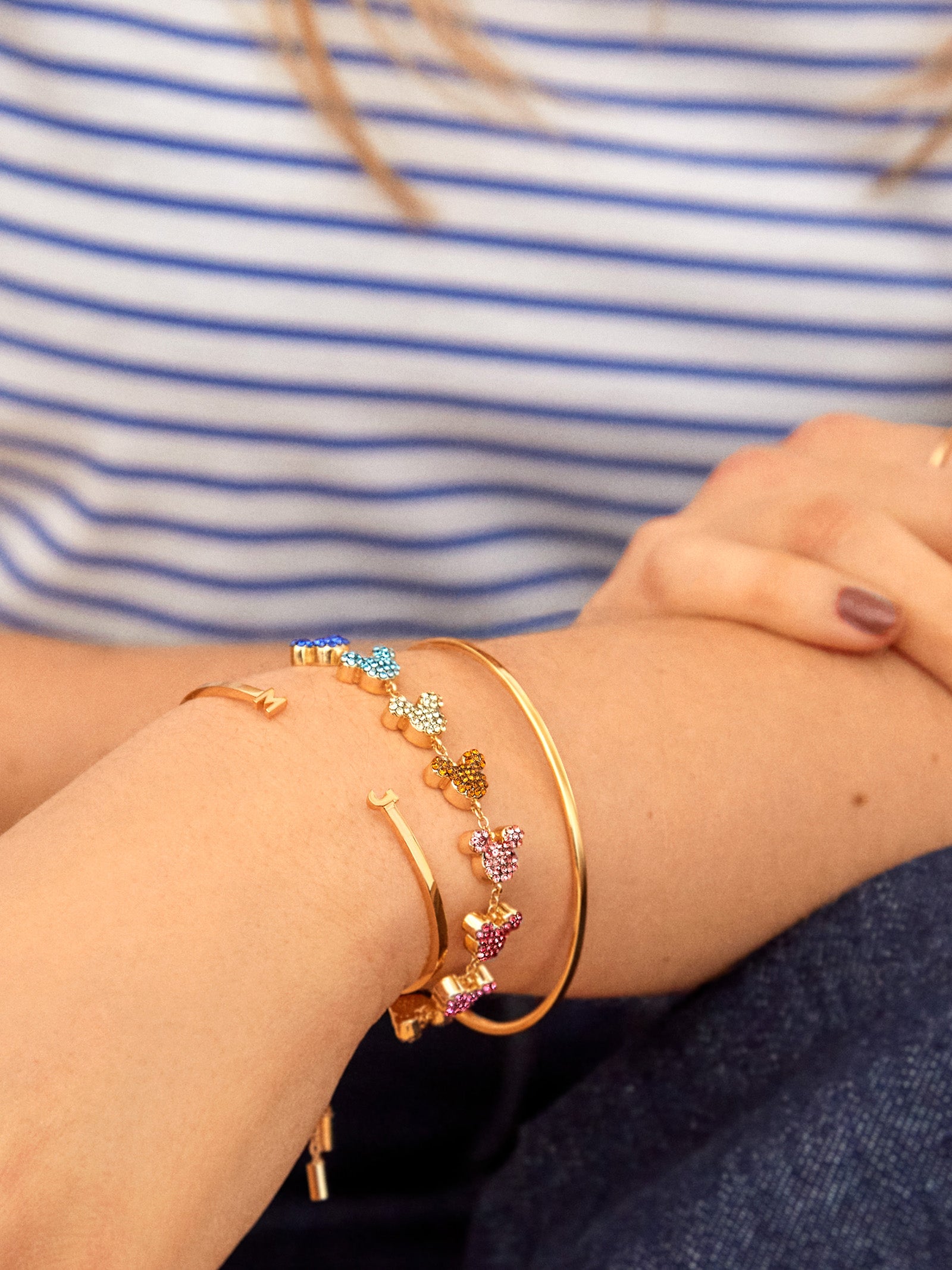 Mickey Mouse Disney Pav?? Pull-Tie Bracelet - Image 2