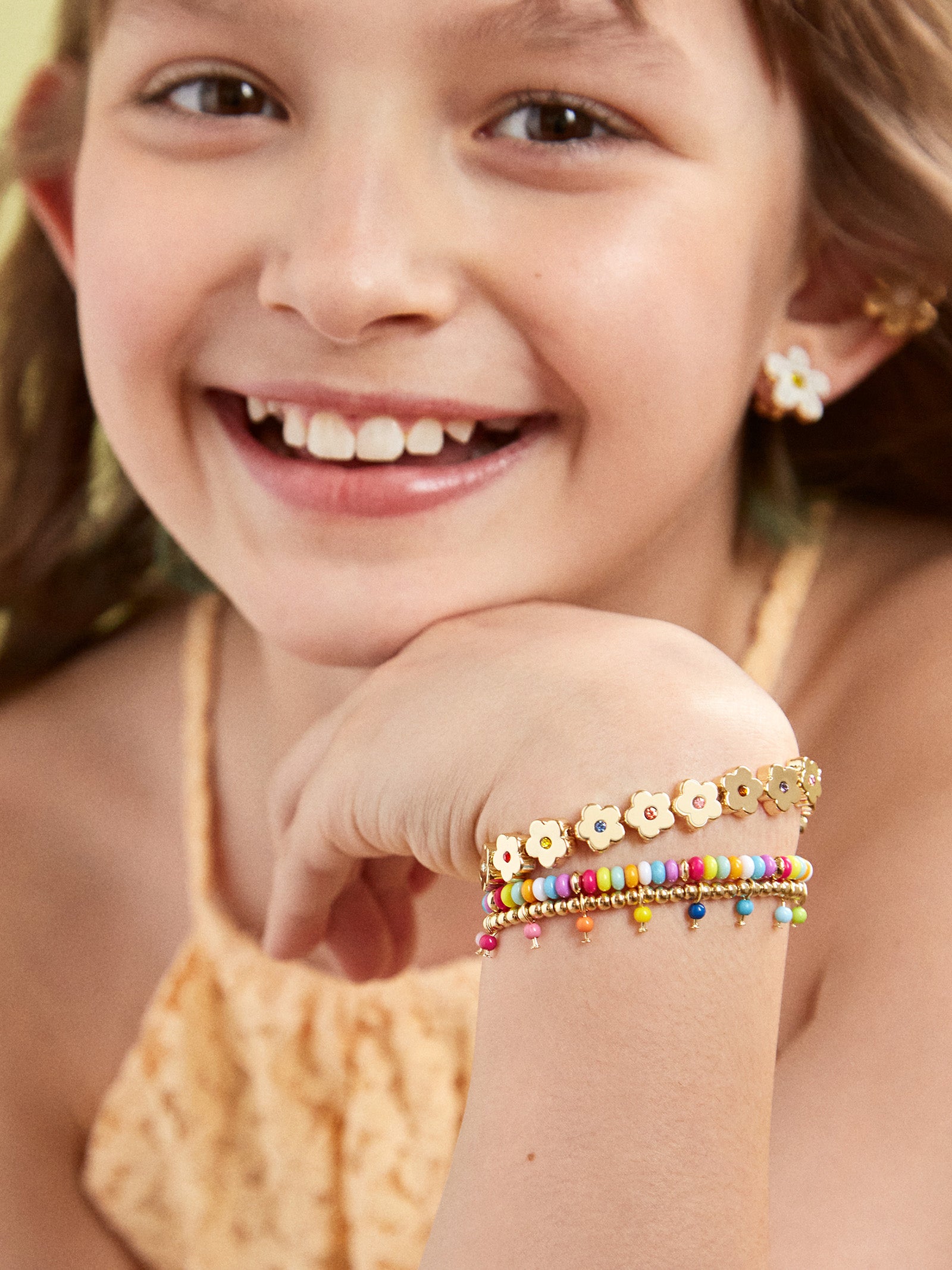 Flower Power Kids' Bracelet Set - Kids' Flowers - Image 2