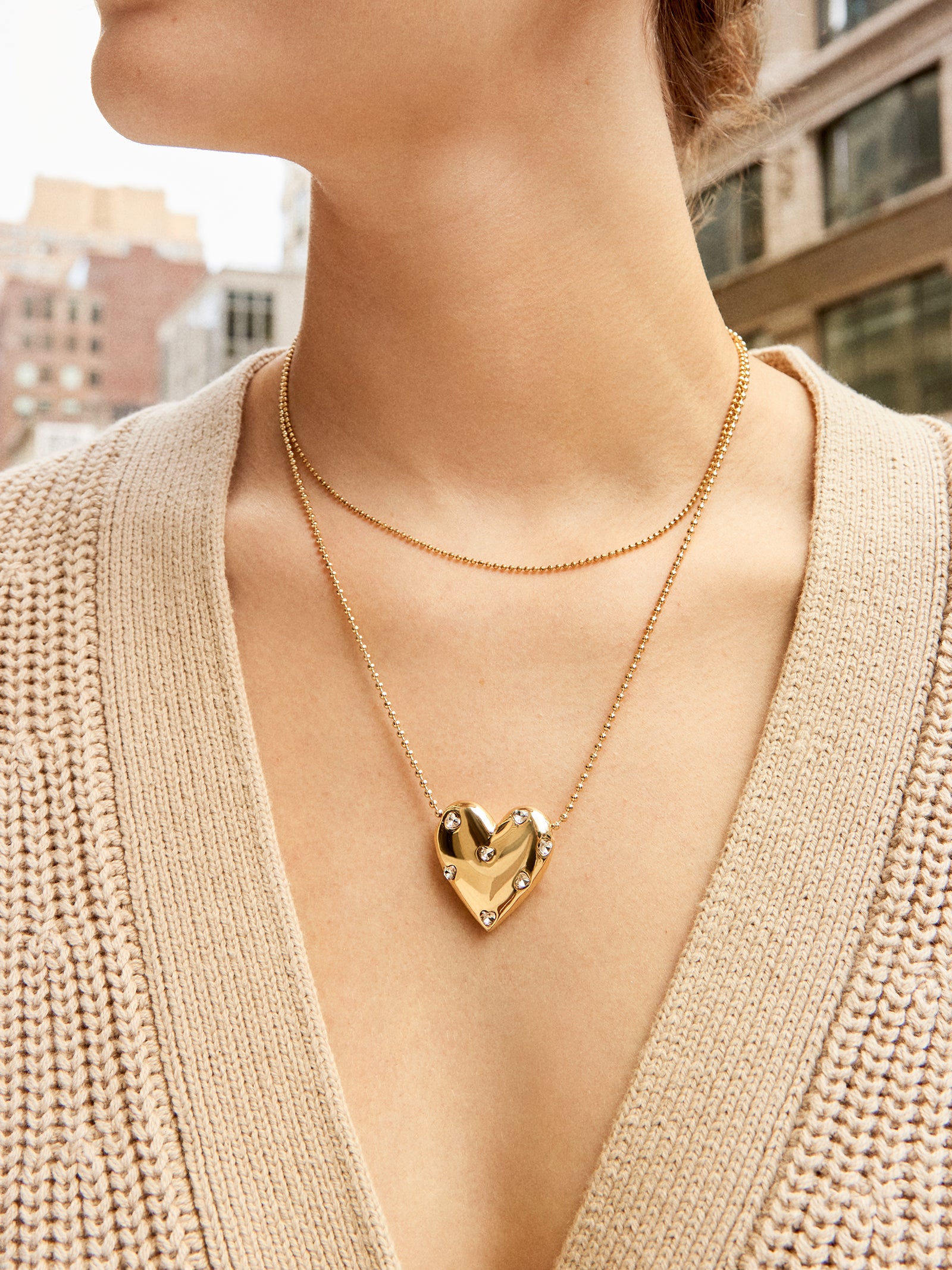 Melina Necklace - Gold - Image 2