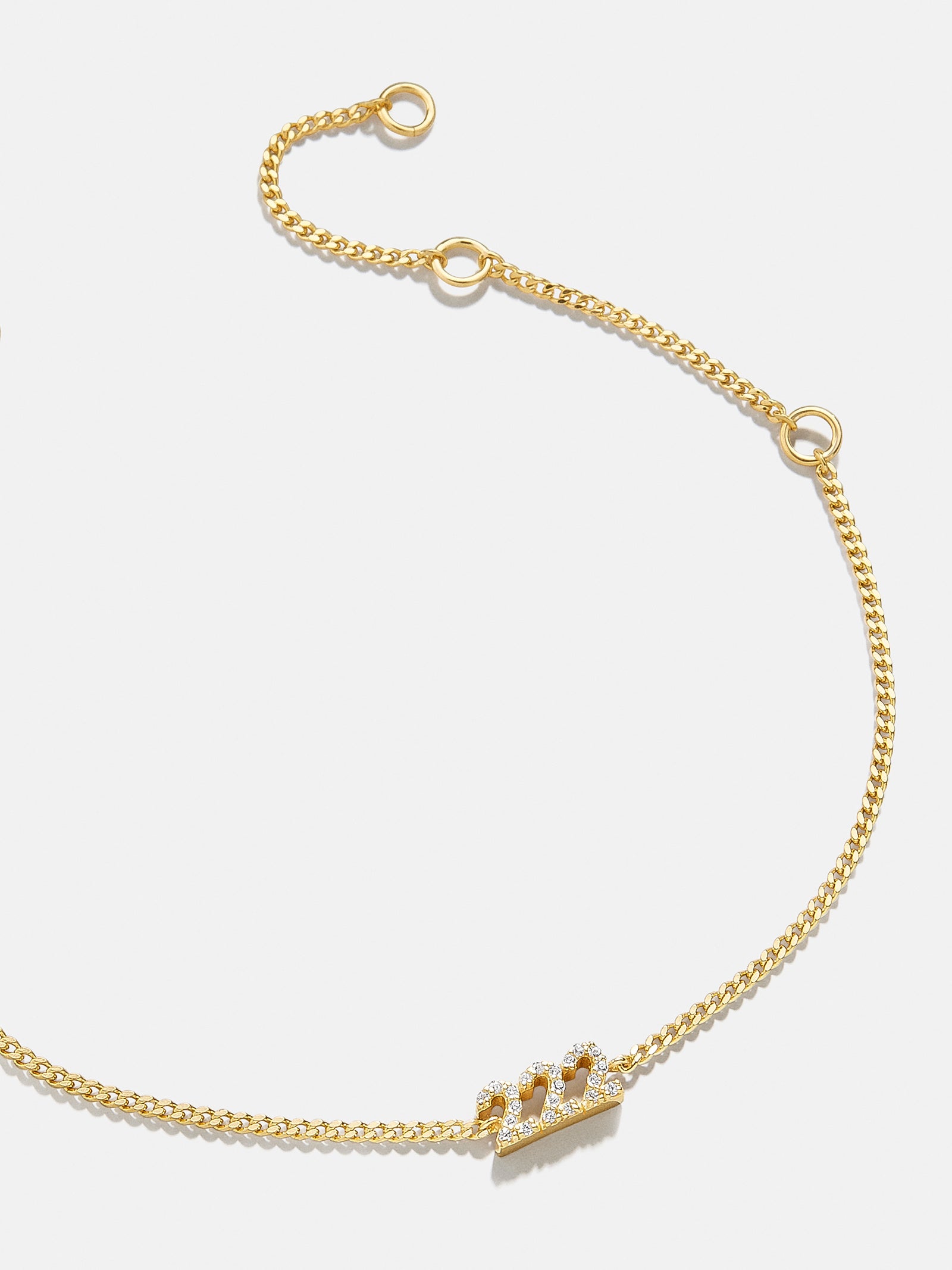 18K Gold Custom Angel Number Bracelet - Image 6