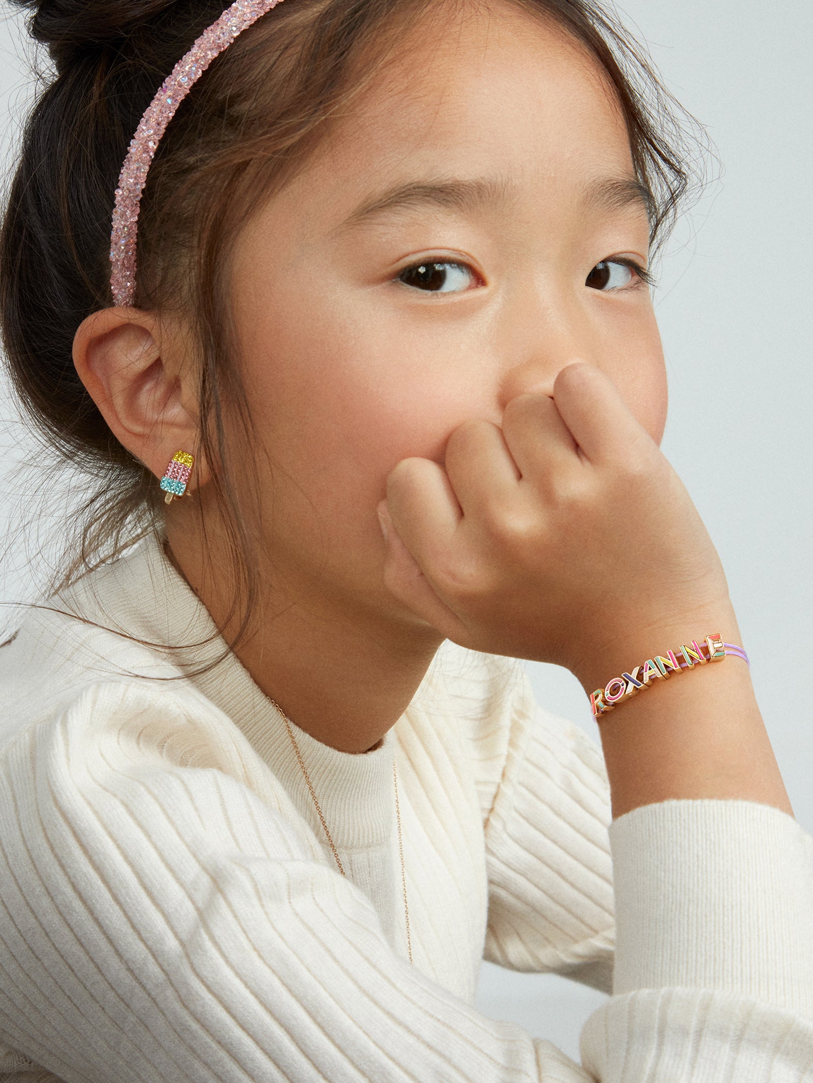 Kids' Custom Cord Bracelet - Purple - Image 2