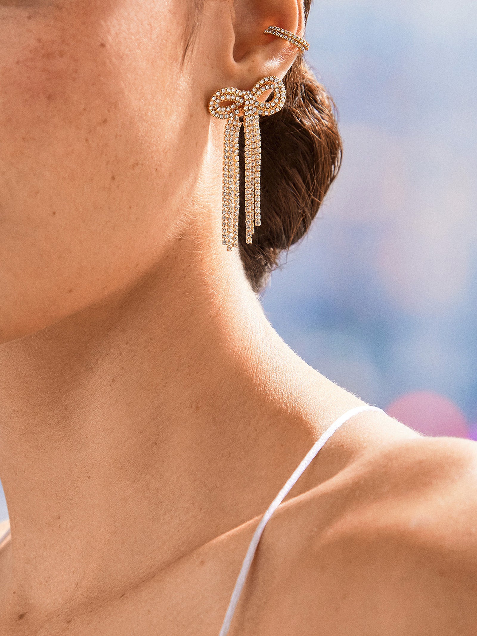 Nicci Earrings - Gold/Pav?? - Image 2