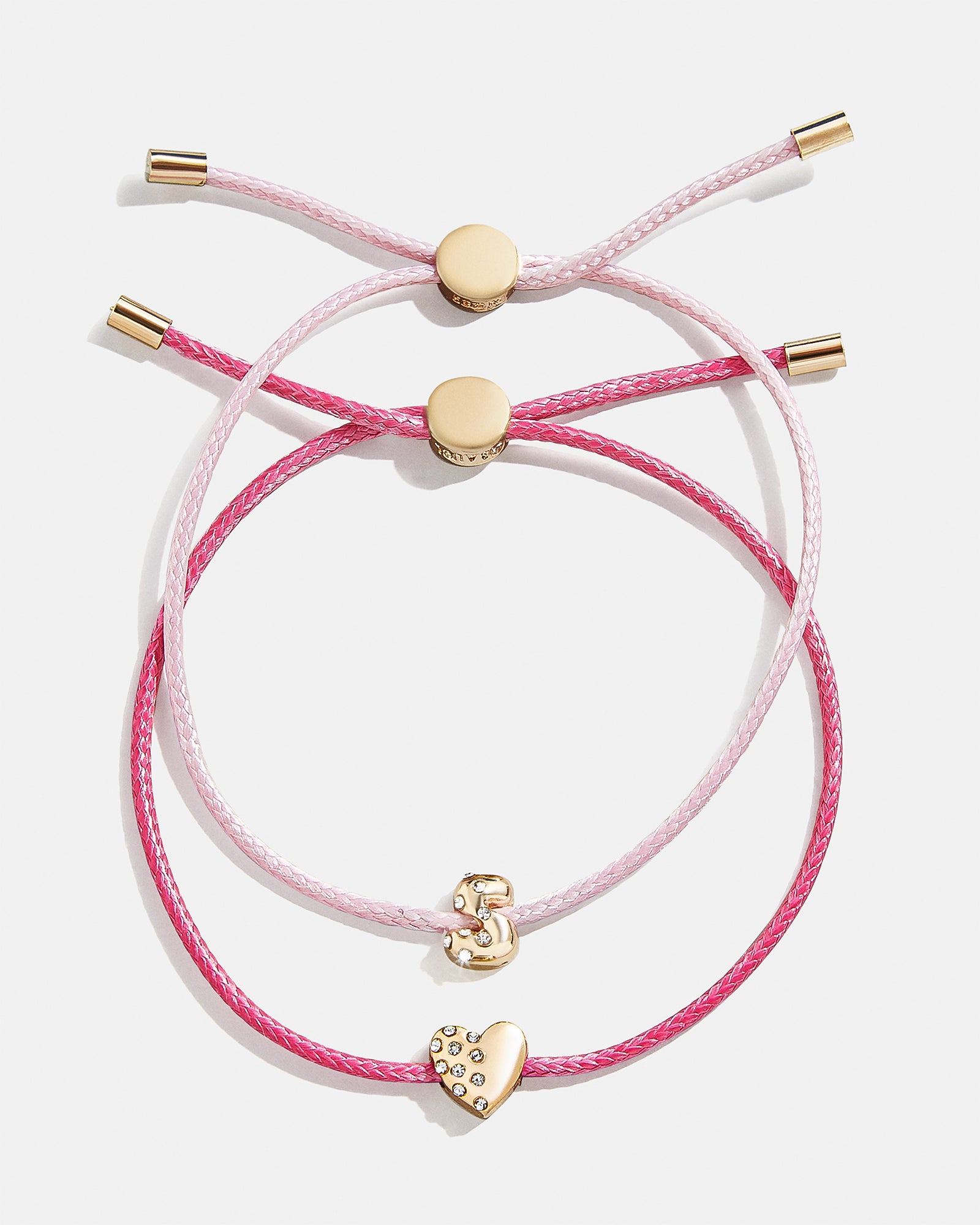 Kids' Cord Initial Bracelet Set - Pink - Image 21