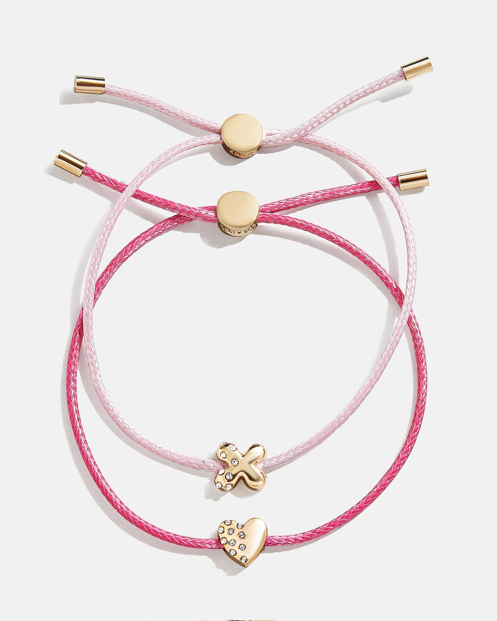 Kids' Cord Initial Bracelet Set - Pink - Image 26