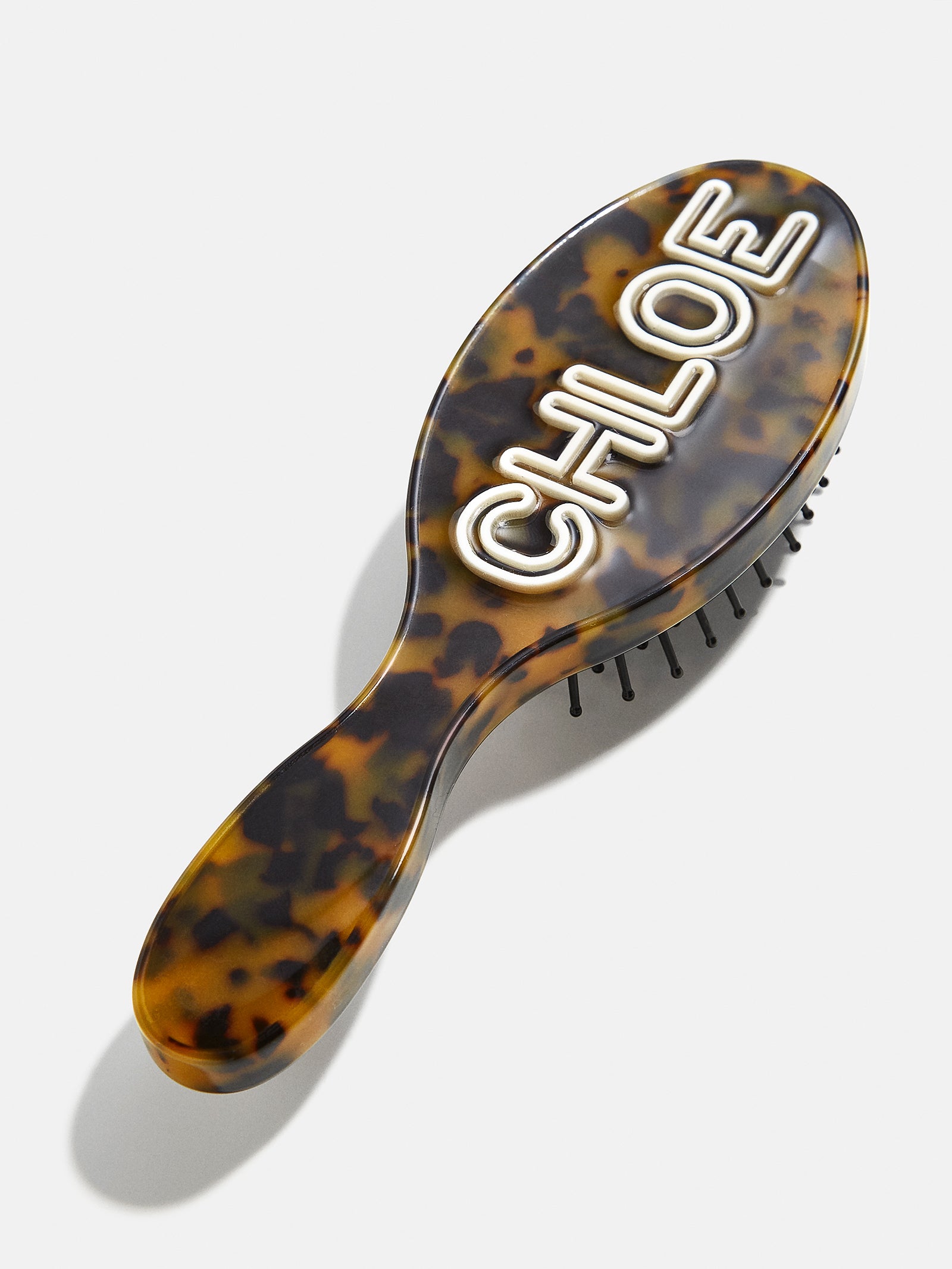 Mini Fine Line Custom Hair Brush - Tortoise/White