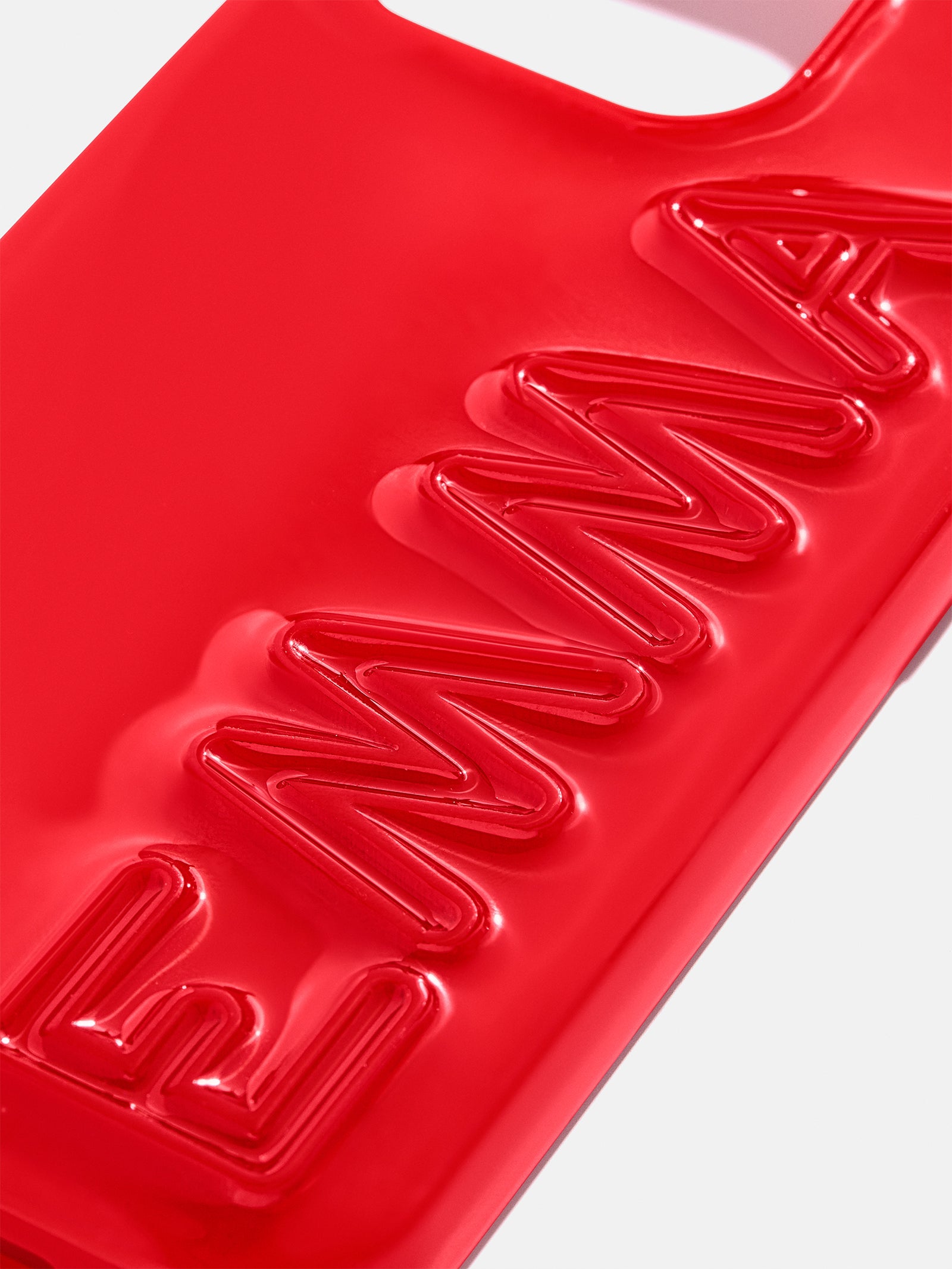 Fine Line Custom iPhone Case - Bright Red - Image 2