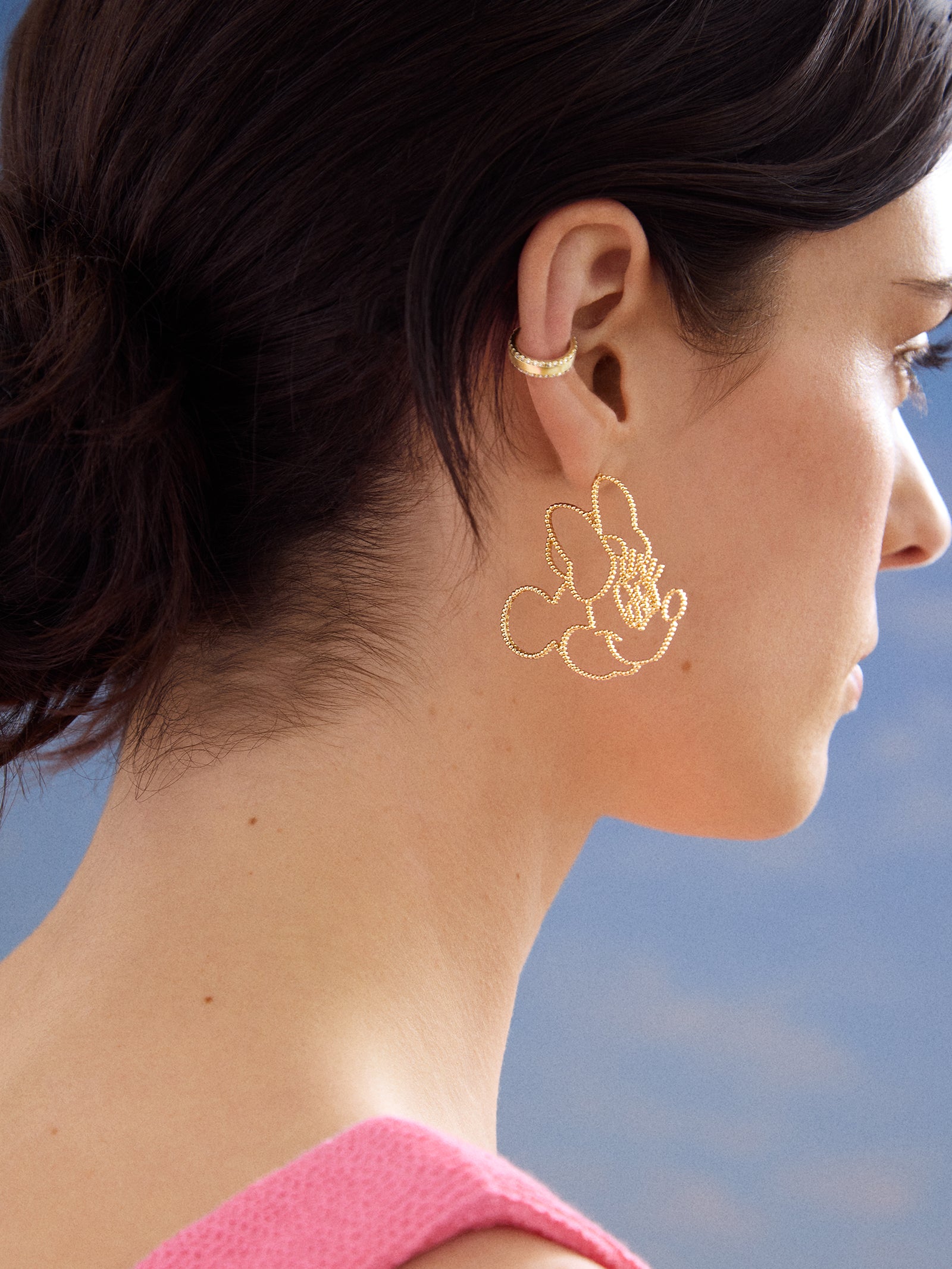 Minnie Mouse Disney Outline Earrings - Minnie Mouse - Image 2
