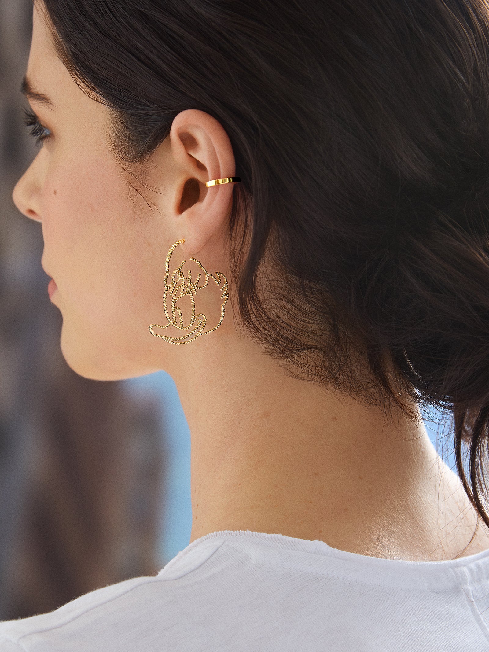 Daisy Duck Disney Outline Earrings - Daisy Duck - Image 2