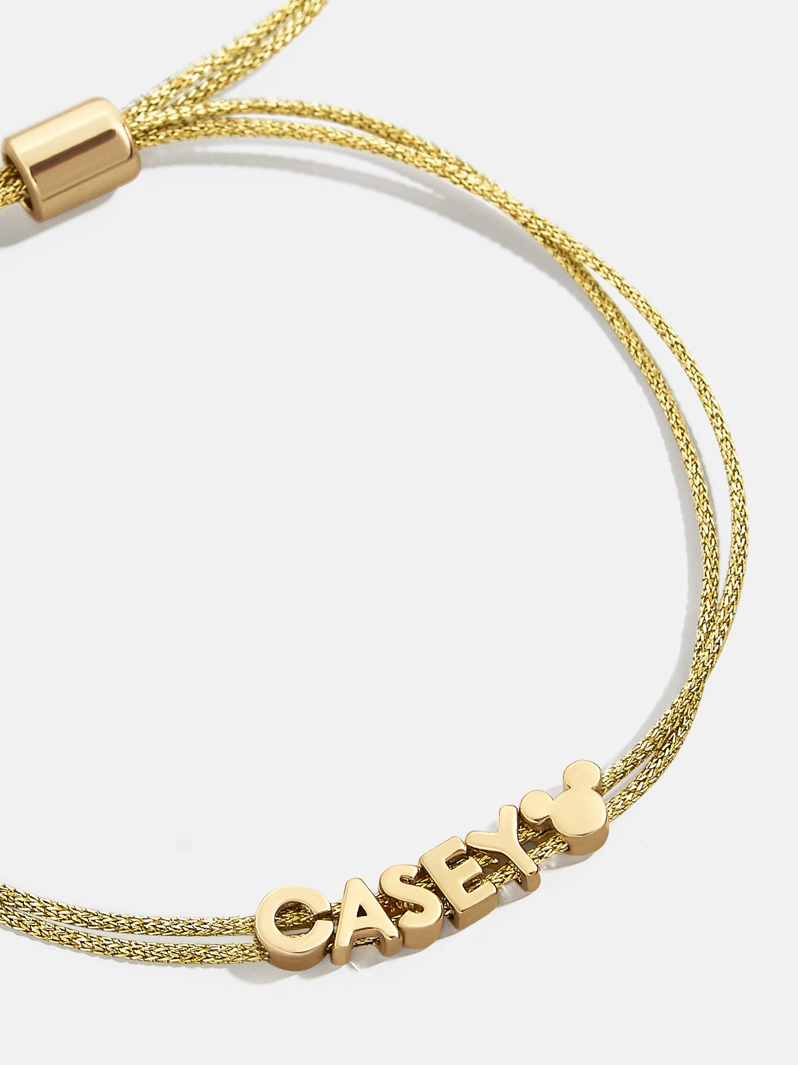 Disney Mickey Mouse Custom Cord Bracelet - Gold