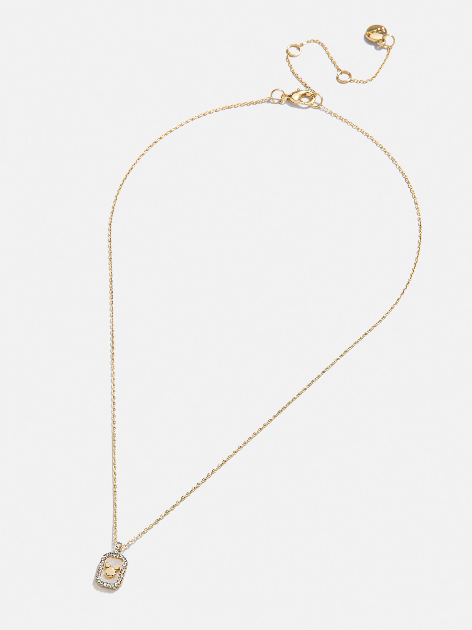 Mickey Mouse Disney Pavé Pendant Necklace - Gold/Pavé - Image 3