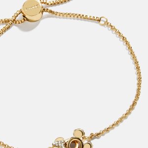 Mickey Mouse & Minnie Mouse Disney Better Half Bracelet - Gold/Pav??