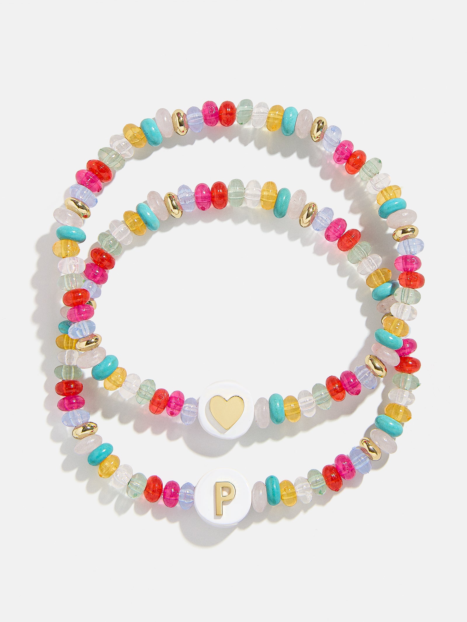 Kids' Initial & Heart Bracelet Set - Multi - Image 17