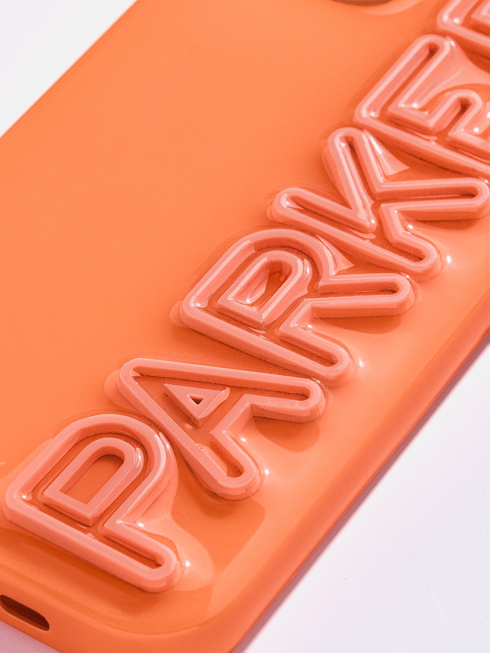 Fine Line Custom iPhone Case - Orange - Image 2
