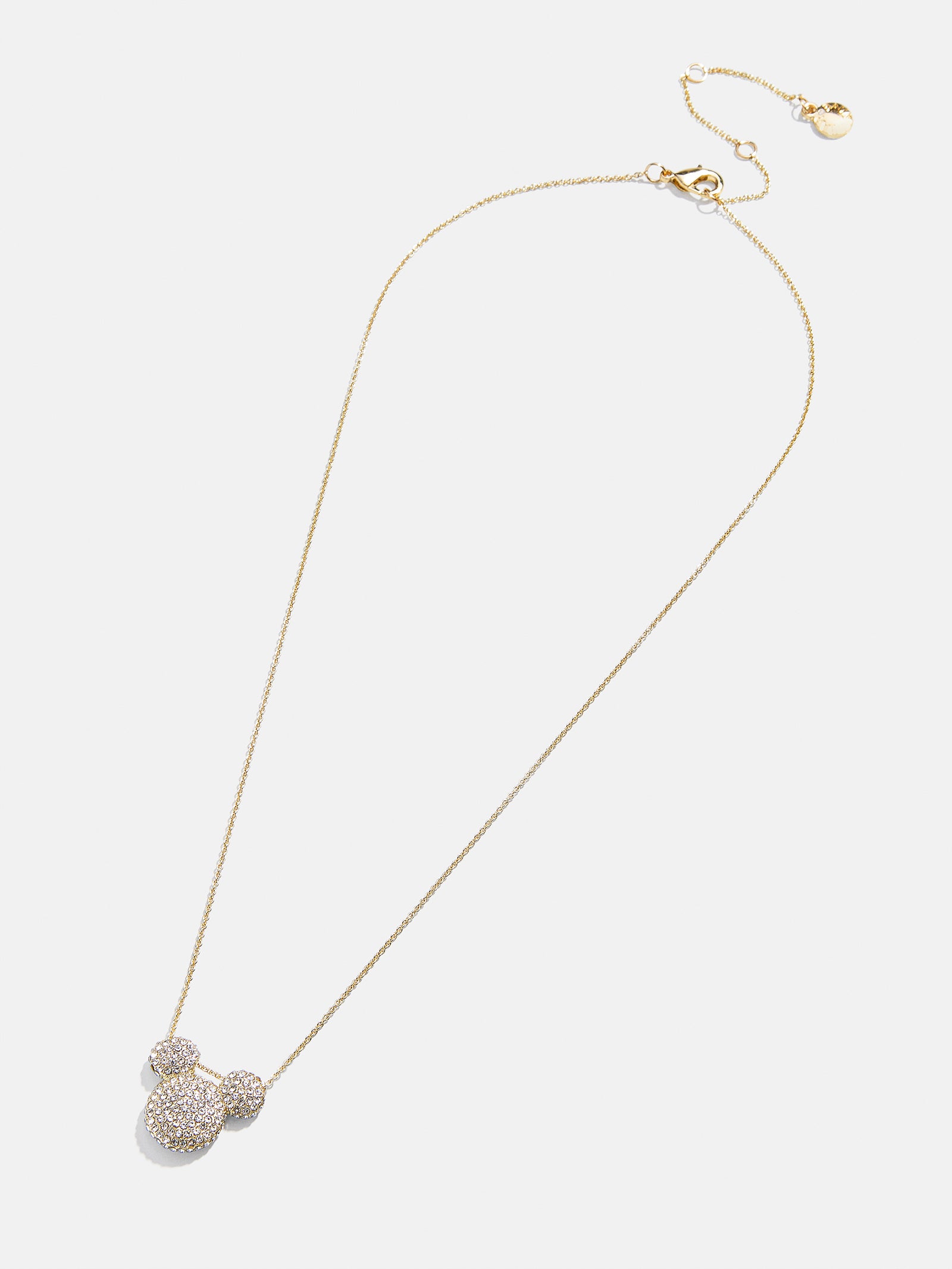 Mickey Mouse Disney Pav?? Pendant Necklace - Gold/Pav?? - Image 3