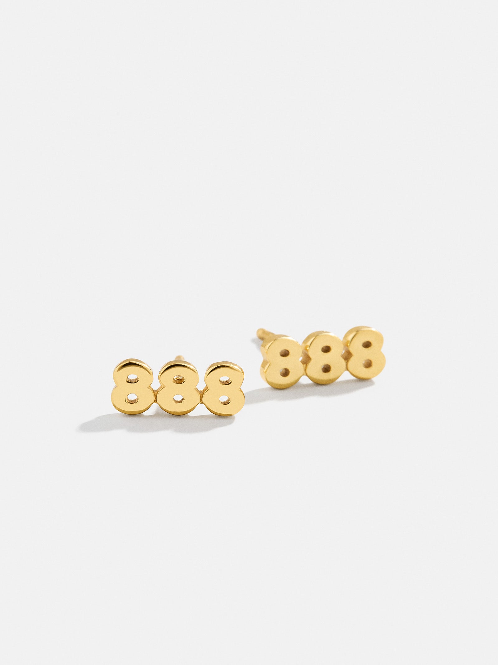 18K Gold Angel Number Earrings - Gold - Image 10