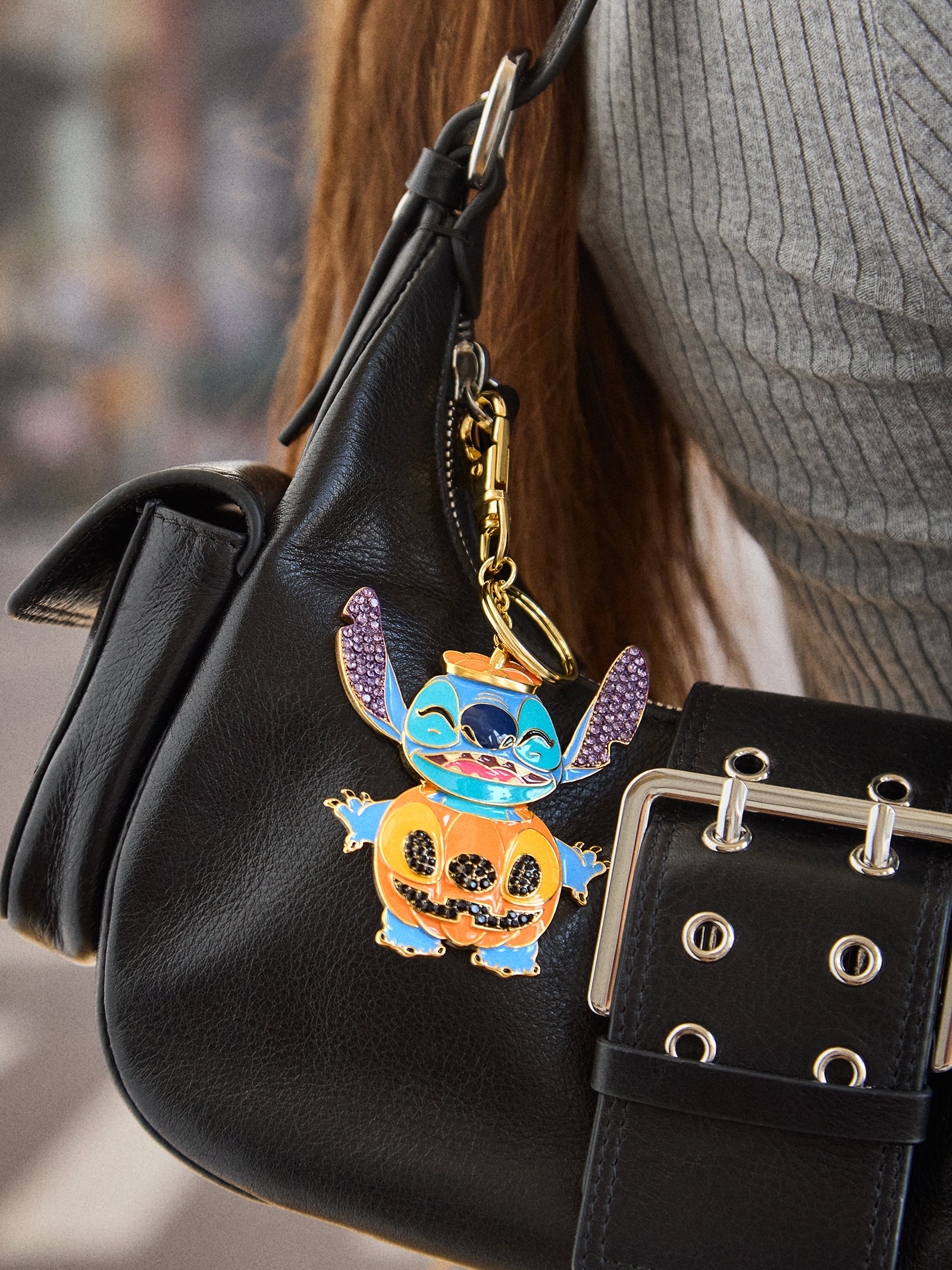 Stitch Disney 2D Pumpkin Bag Charm - Stitch Pumpkin Glow-In-The-Dark Bag Charm - Image 3
