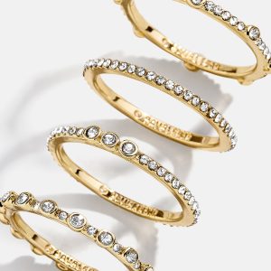 Maggie Ring Set - Gold/Pav??