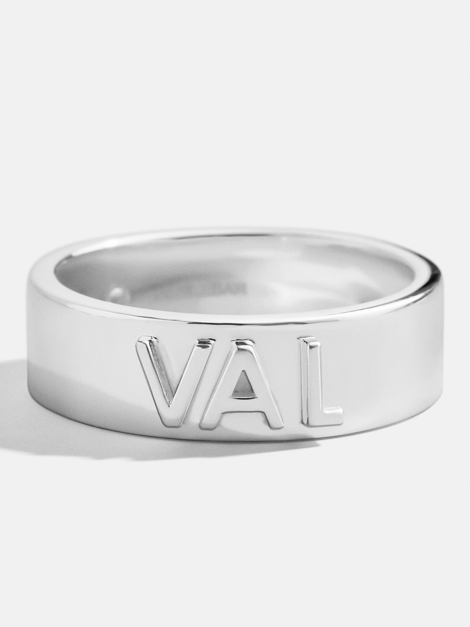 Sterling Silver Custom Block Ring - Sterling Silver - Image 3