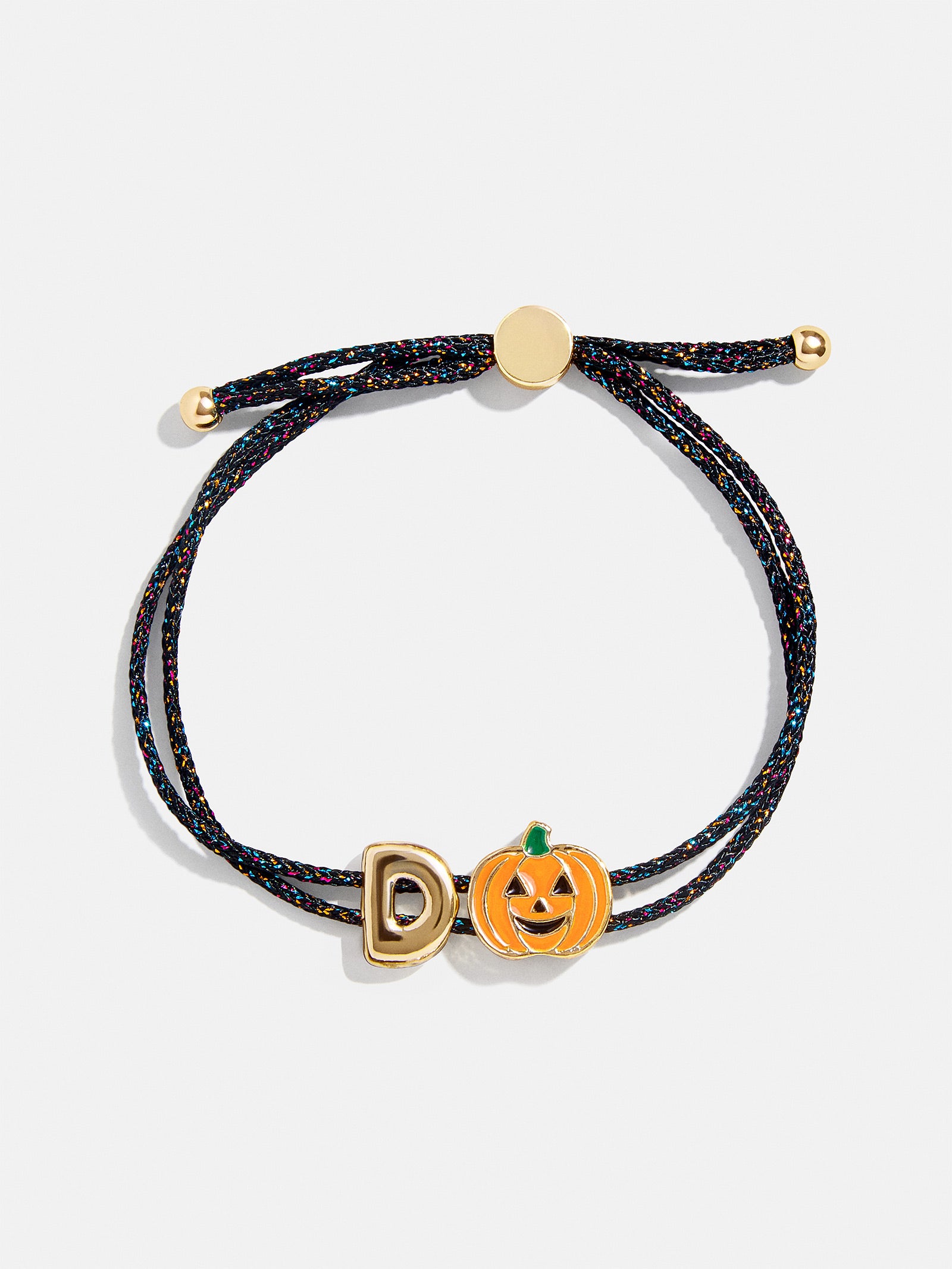 Kids' Halloween Initial Bracelet - Black/Orange - Image 6