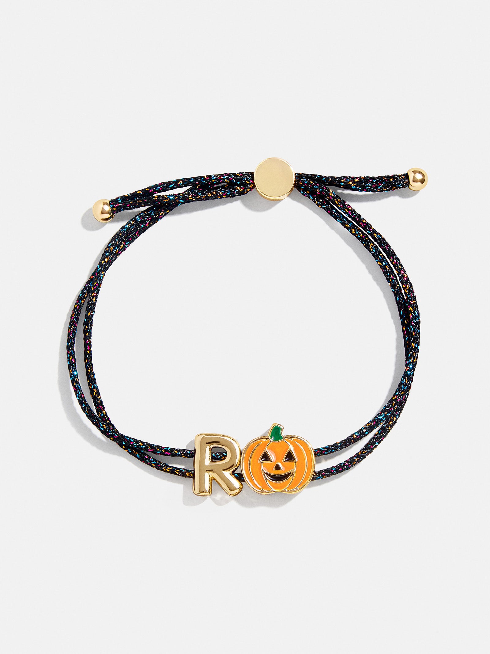 Kids' Halloween Initial Bracelet - Black/Orange - Image 19