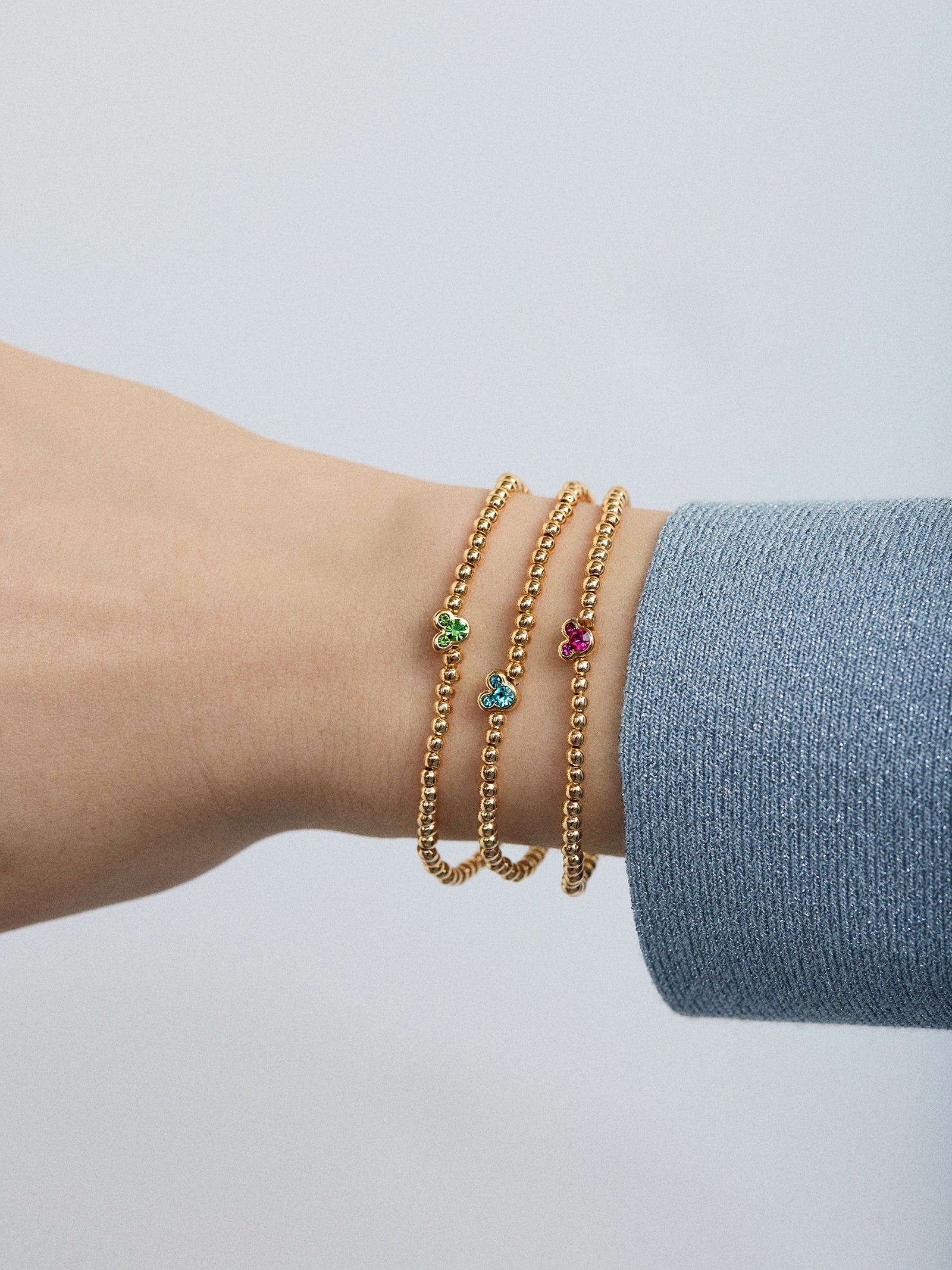 Disney Mickey Mouse Birthstone Pisa Bracelet - Rose - Image 2