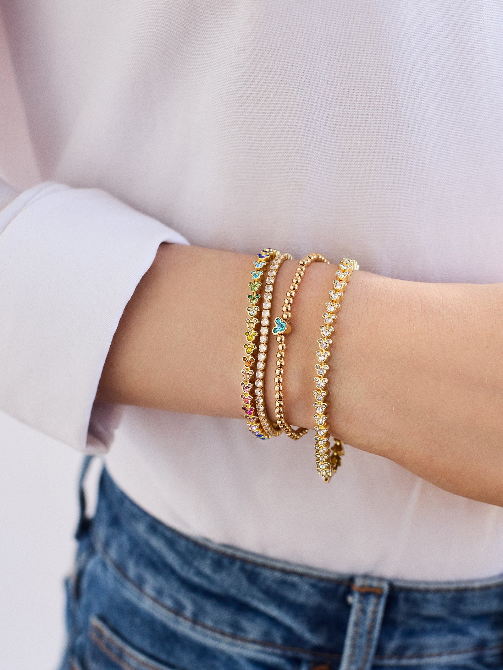 Disney Mickey Mouse Birthstone Pisa Bracelet - Light Amethyst - Image 2