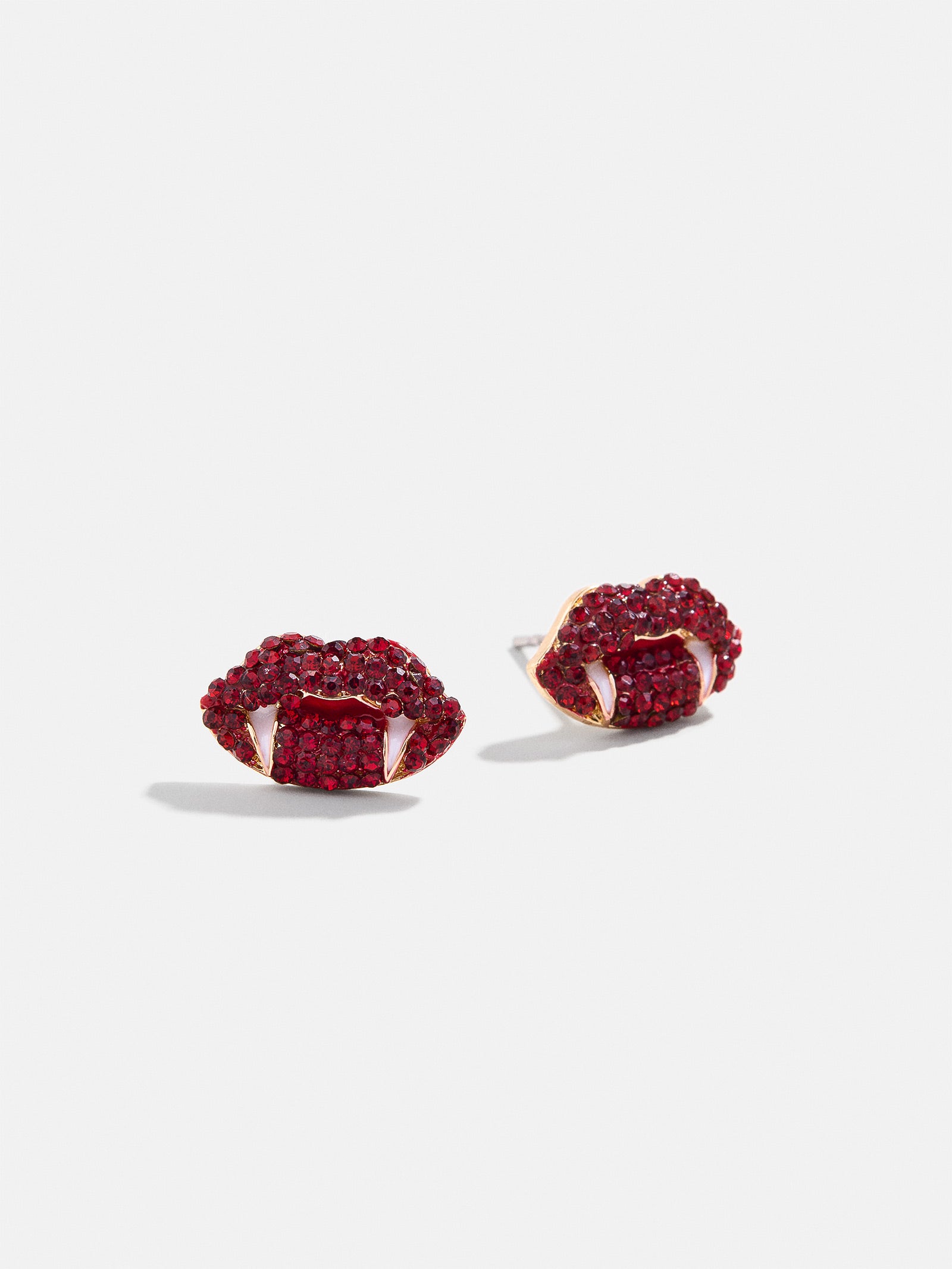 Love At First Bite Stud Earrings - Vampire Lips