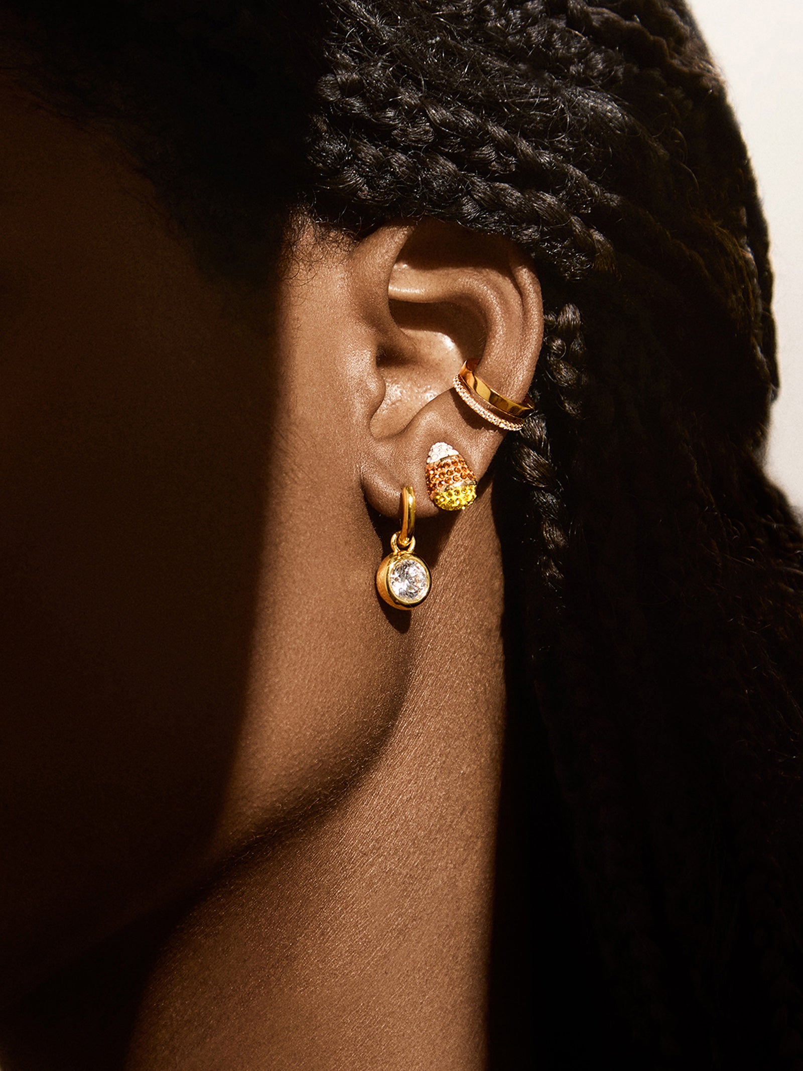 Not Too Corny Stud Earrings - Candy Corn - Image 2