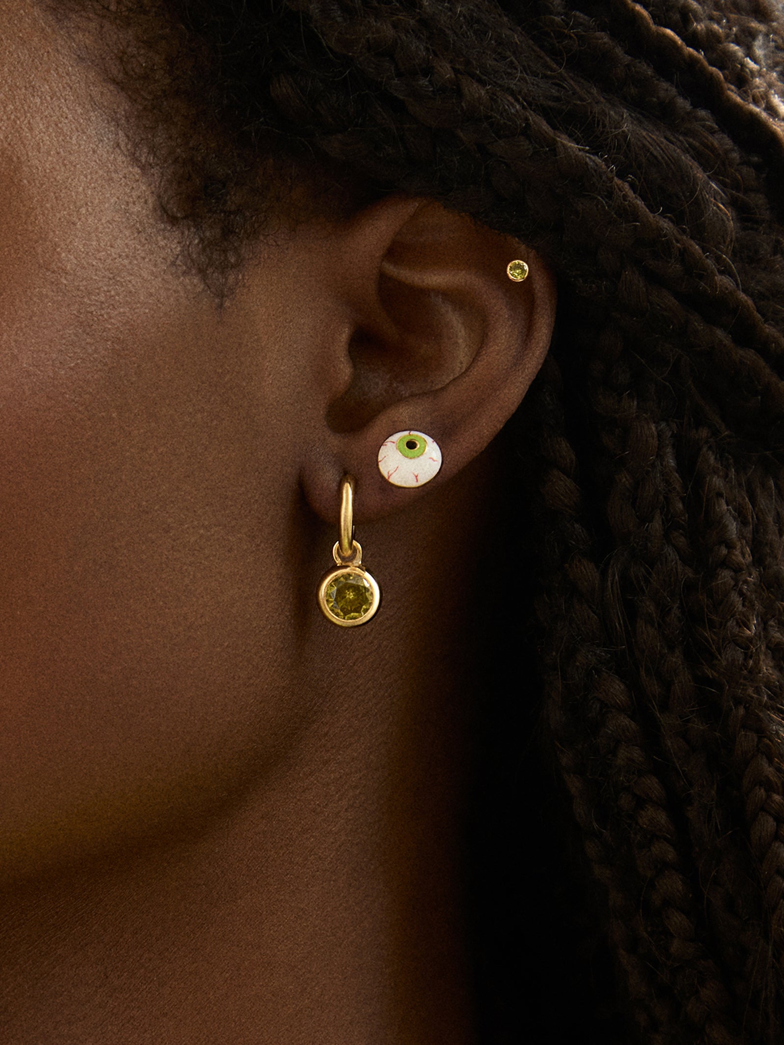 Eyeball Stud Earrings - Eyeball - Image 2