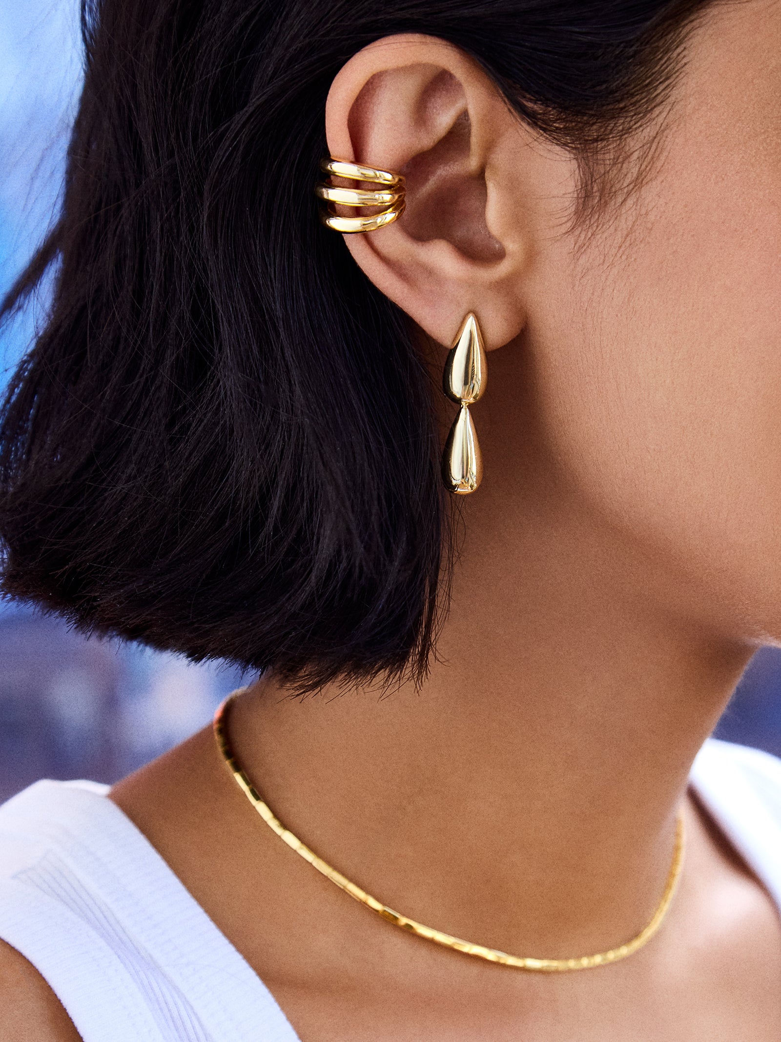 Jenny Ear Cuff - Gold - Image 2