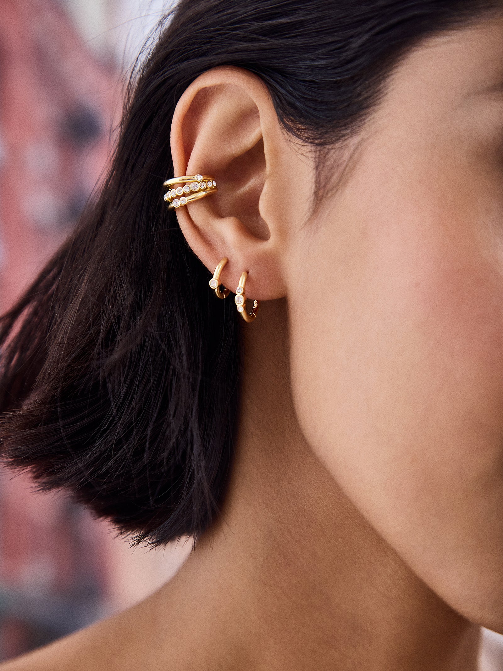 Blythe Earring Set - Gold/Pav?? - Image 2