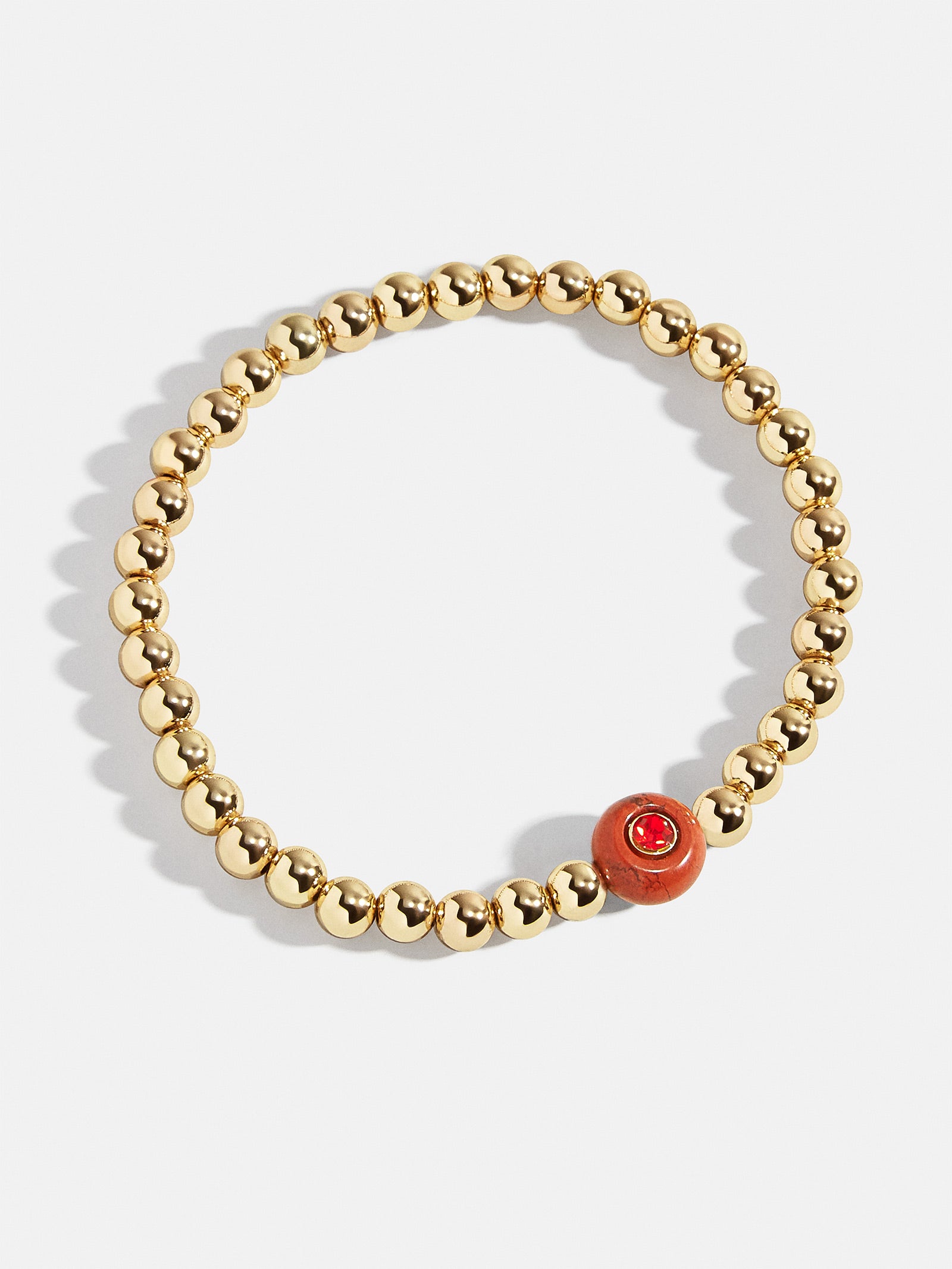 Semi-Precious Birthstone Pisa Bracelet - Garnet - Image 3