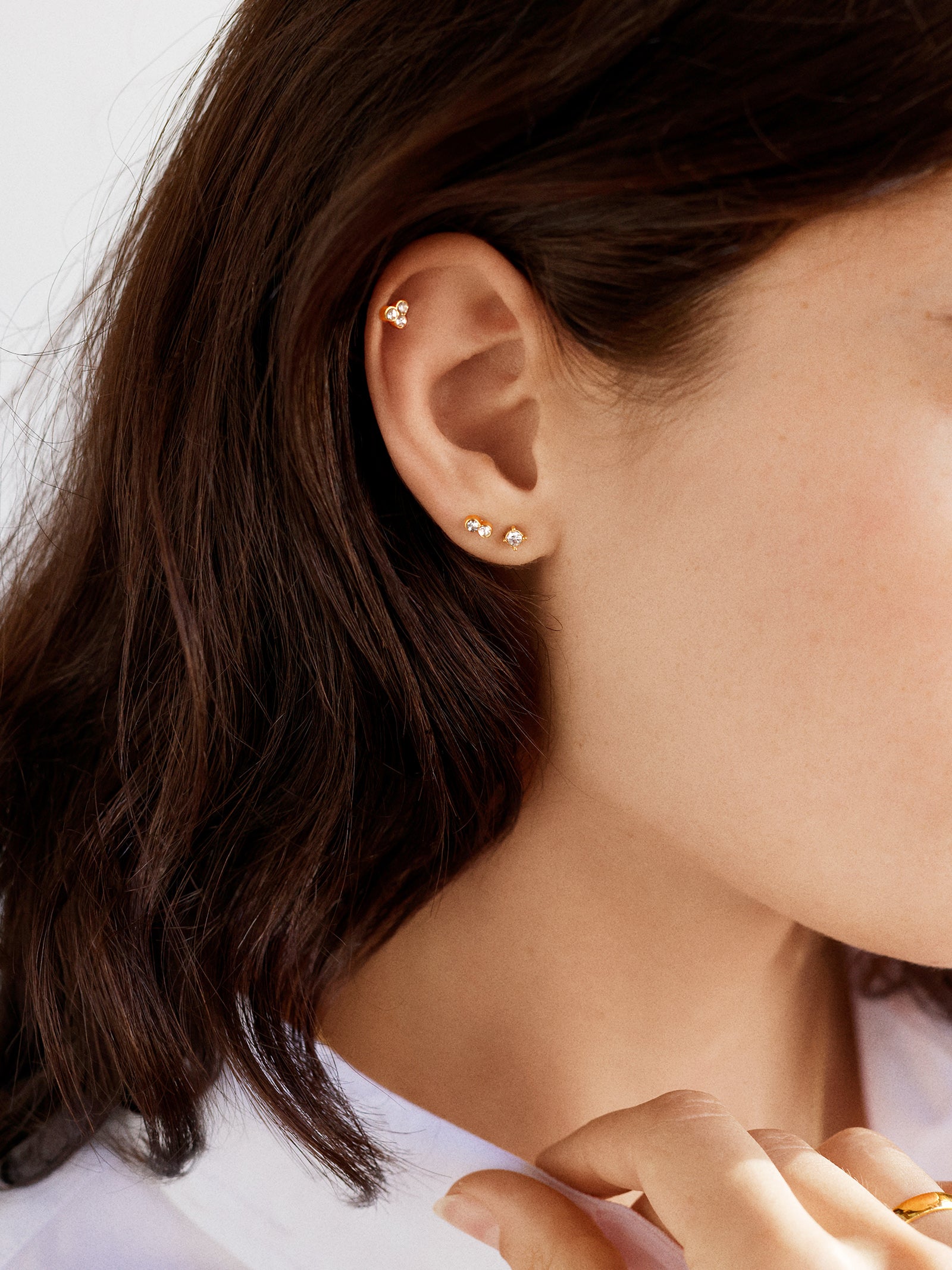 Beckett Waterproof Earring Set - Gold/Pav?? - Image 2