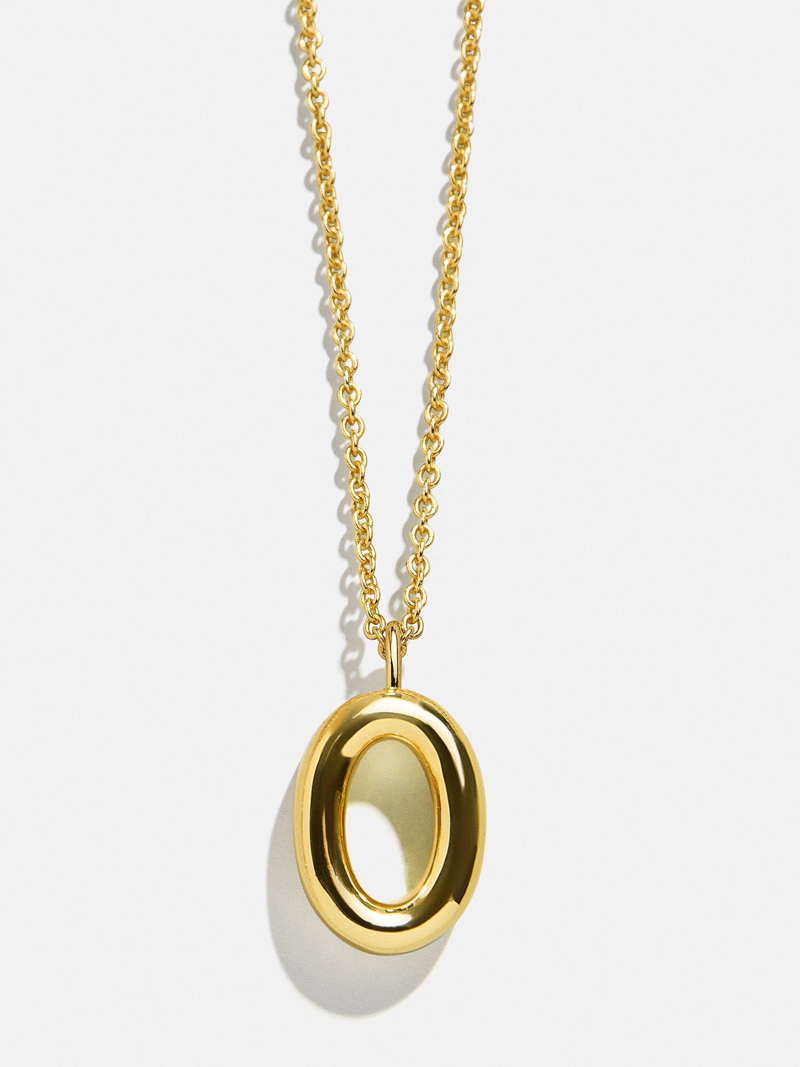 Classic Gold Initial Necklace - Gold Plated Brass - Image 17
