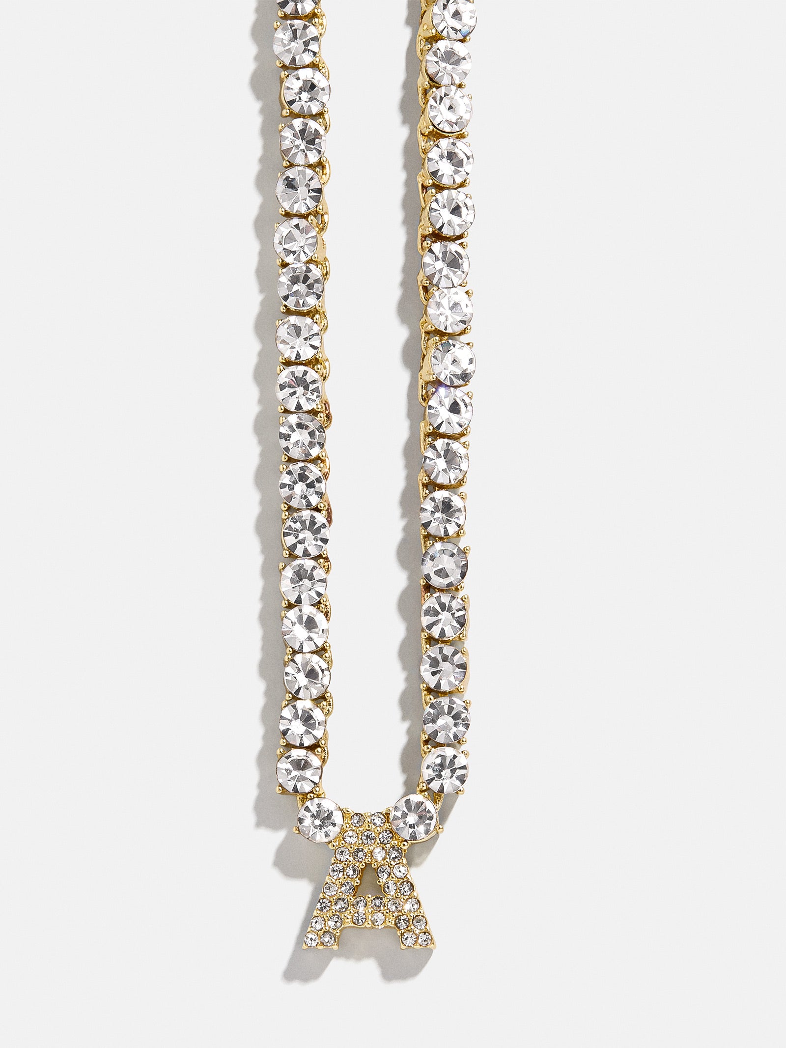 Initial Tennis Necklace - Gold/Pav?? - Image 3