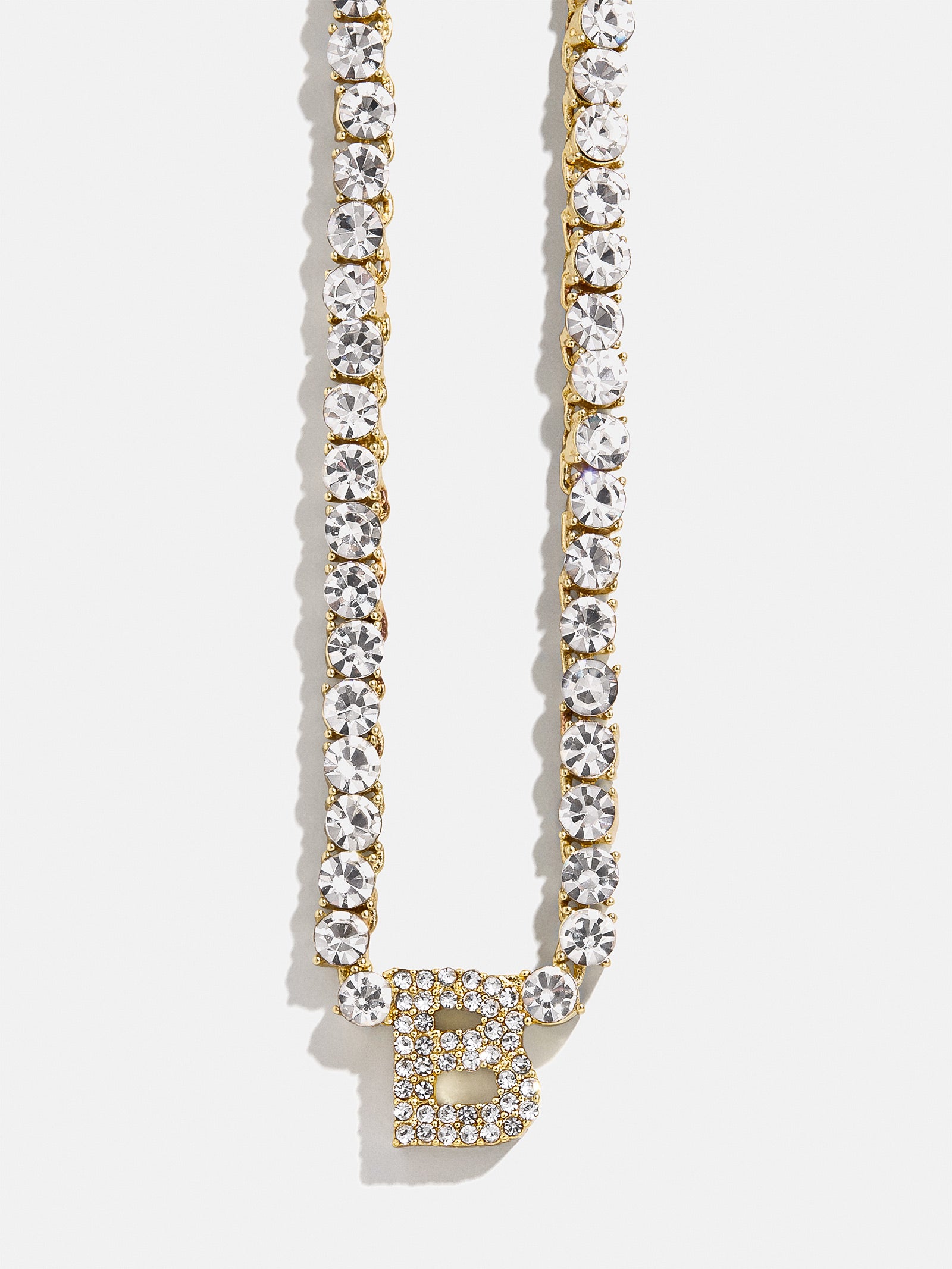 Initial Tennis Necklace - Gold/Pav?? - Image 4