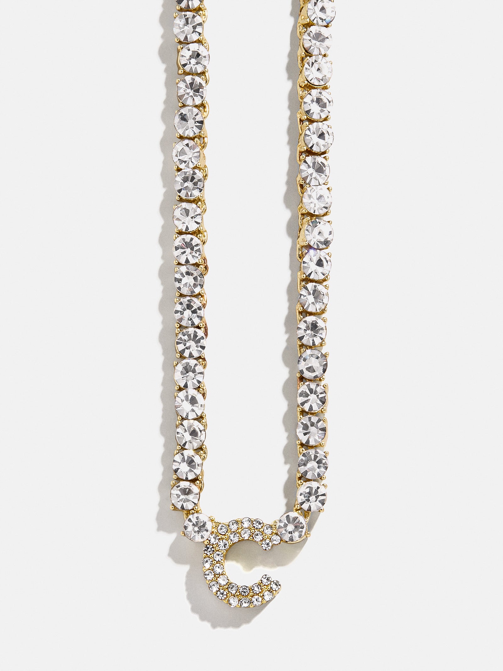 Initial Tennis Necklace - Gold/Pav?? - Image 5