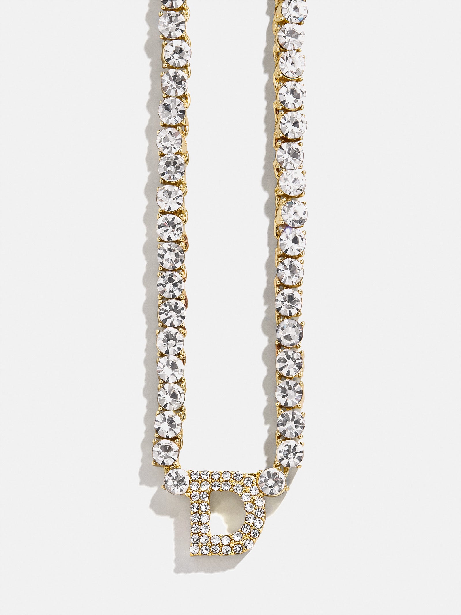 Initial Tennis Necklace - Gold/Pav?? - Image 6