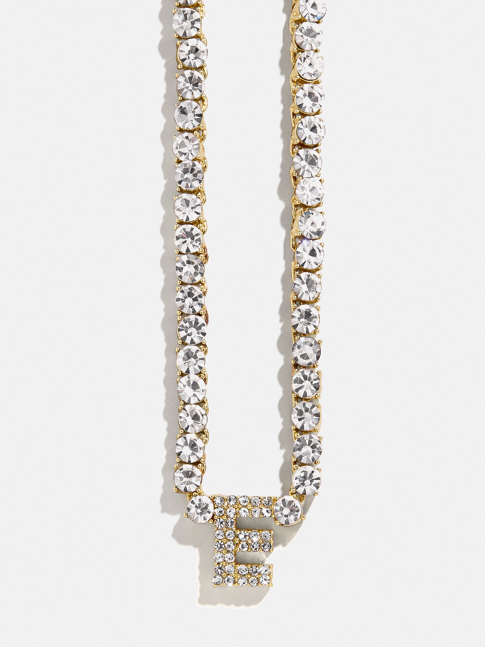 Initial Tennis Necklace - Gold/Pav?? - Image 7