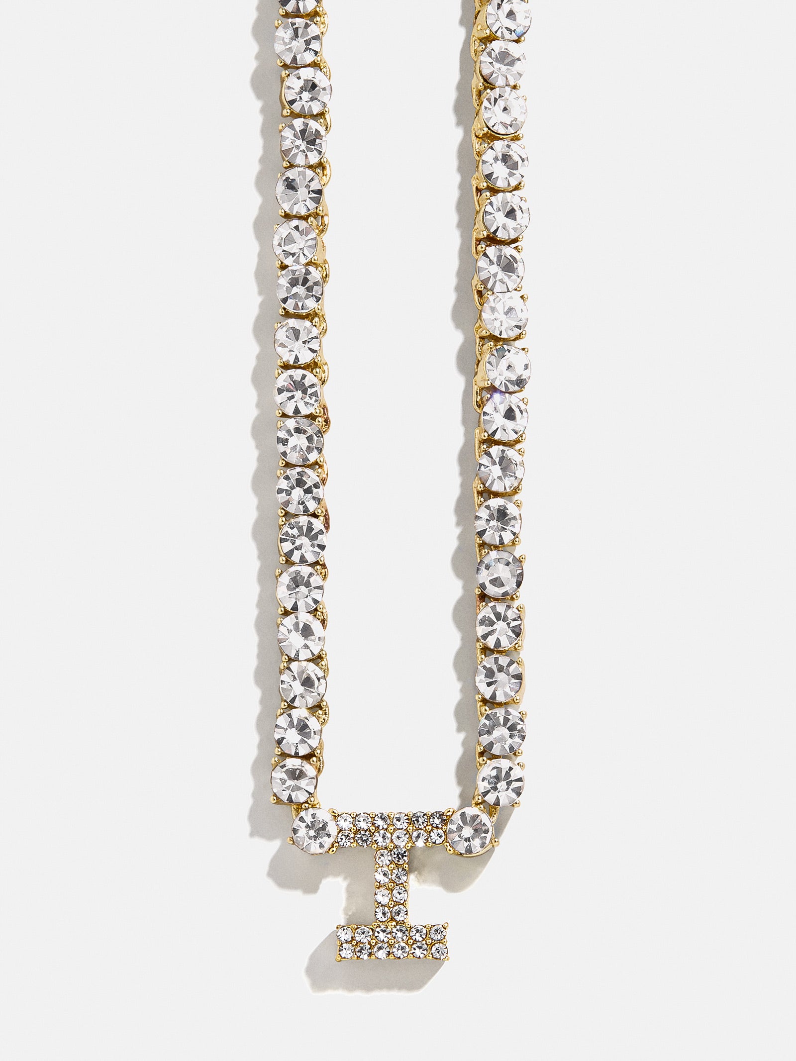 Initial Tennis Necklace - Gold/Pav?? - Image 11