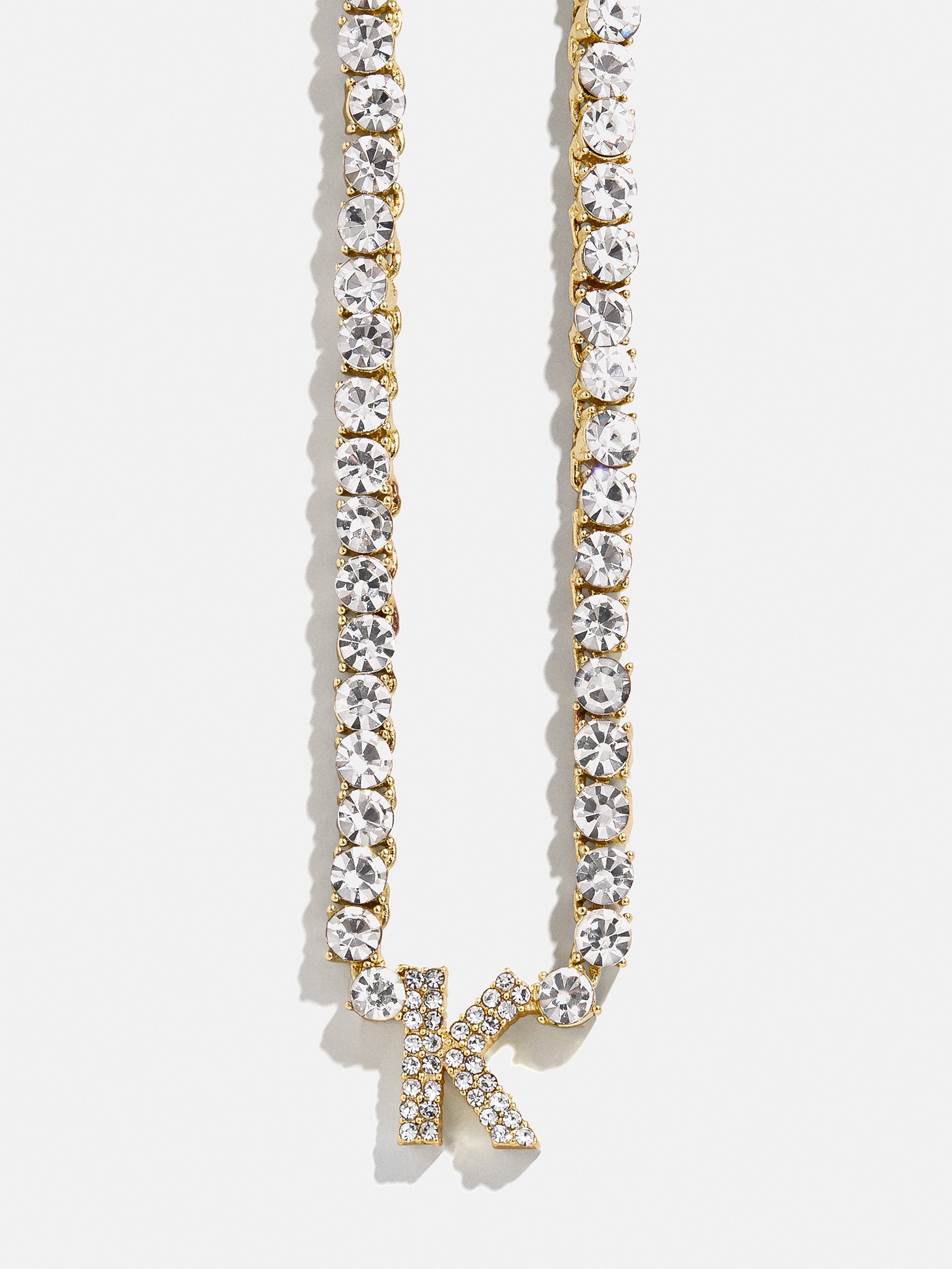 Initial Tennis Necklace - Gold/Pav?? - Image 13