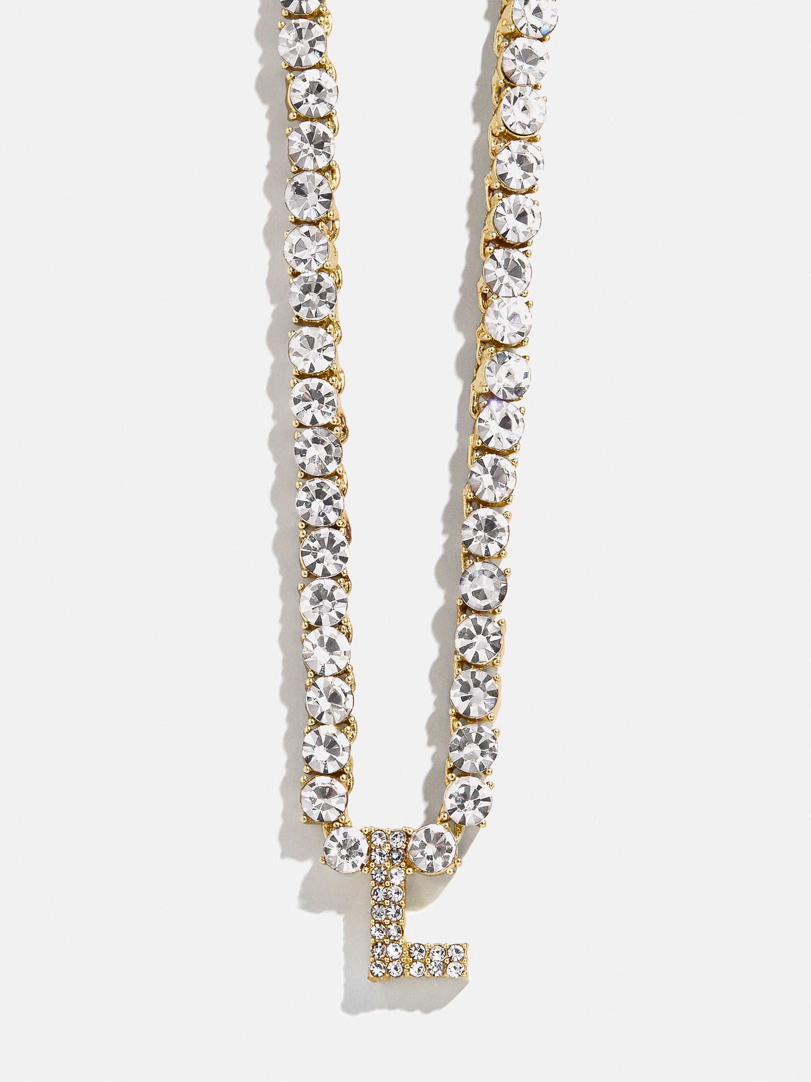 Initial Tennis Necklace - Gold/Pav?? - Image 14