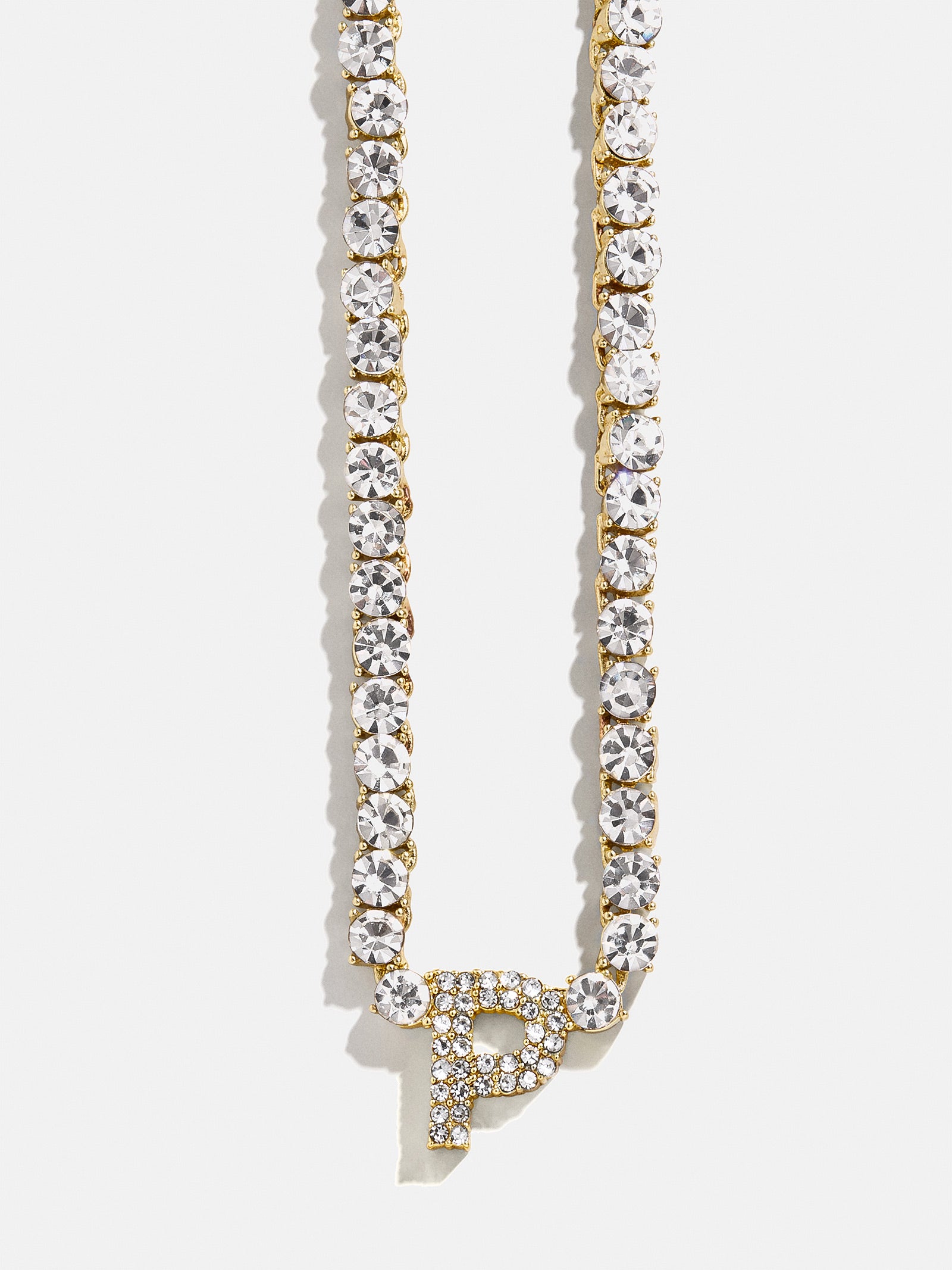 Initial Tennis Necklace - Gold/Pav?? - Image 18