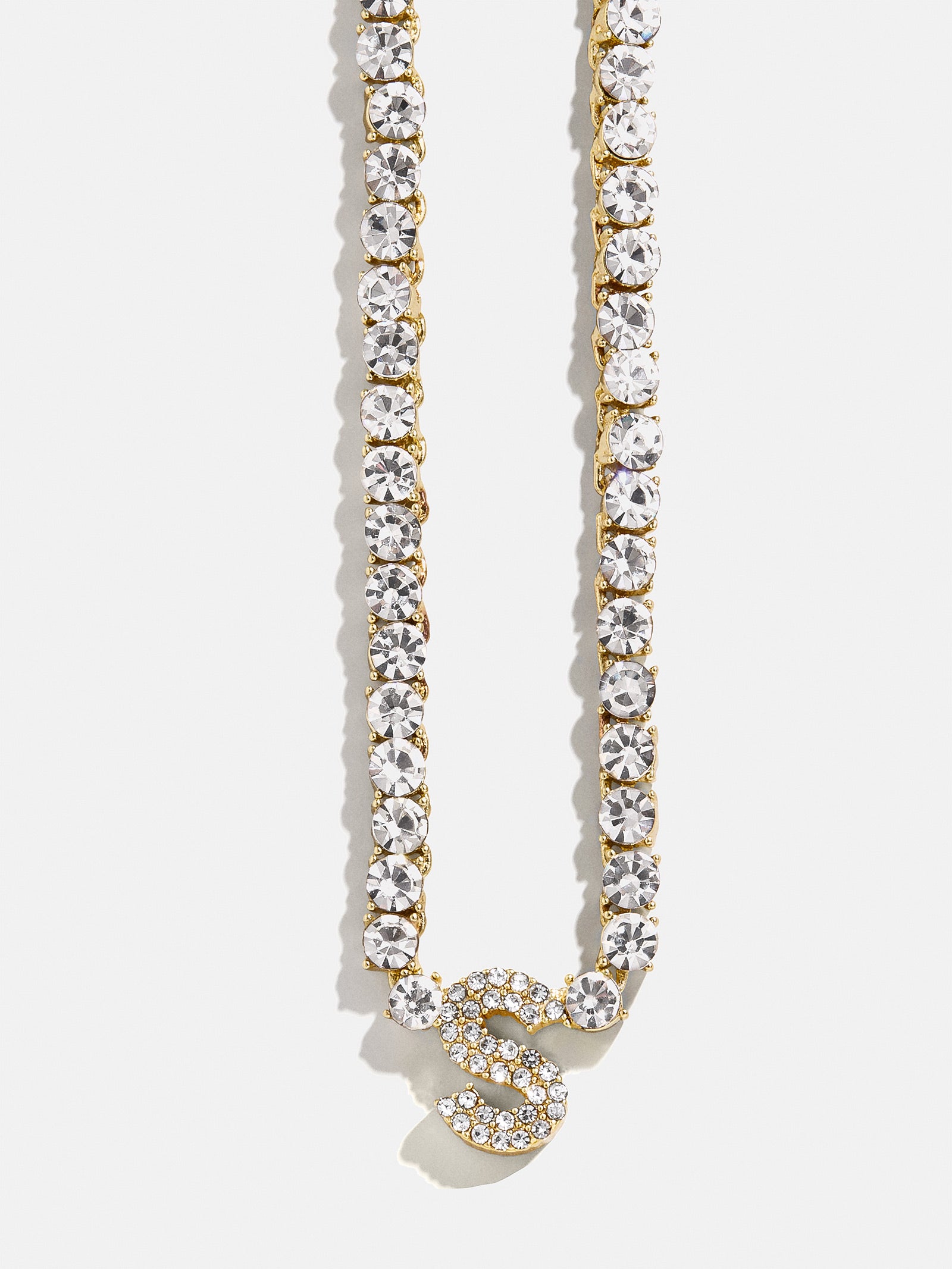 Initial Tennis Necklace - Gold/Pav?? - Image 20