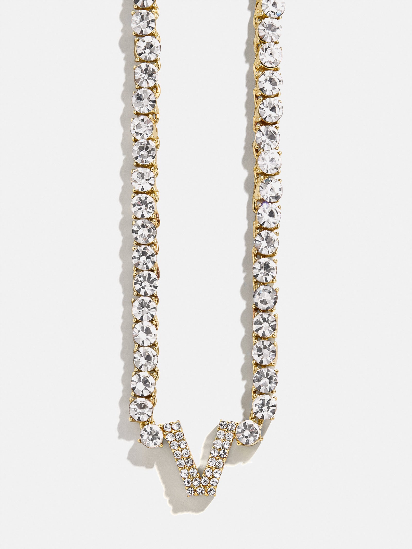 Initial Tennis Necklace - Gold/Pav?? - Image 22