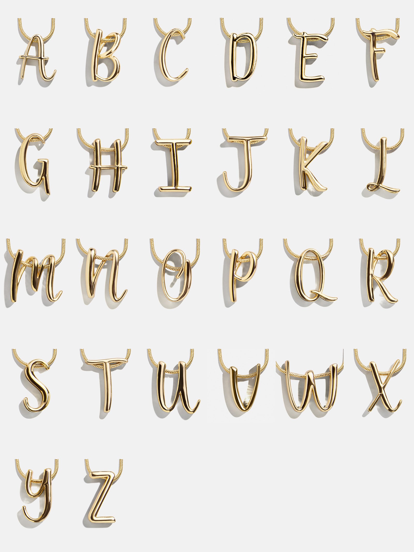 Classic Script Initial Necklace - Classic Script - Image 29