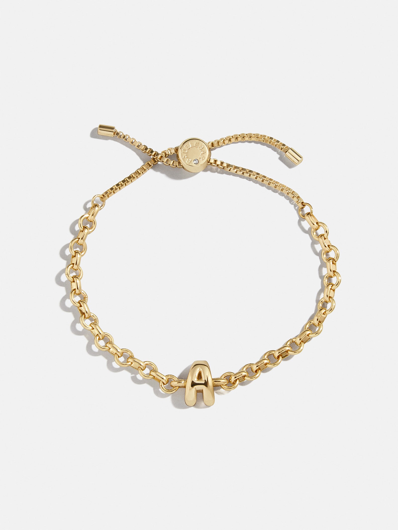 Bubble Initial Custom Chain Bracelet - Chain Bracelet - Image 3
