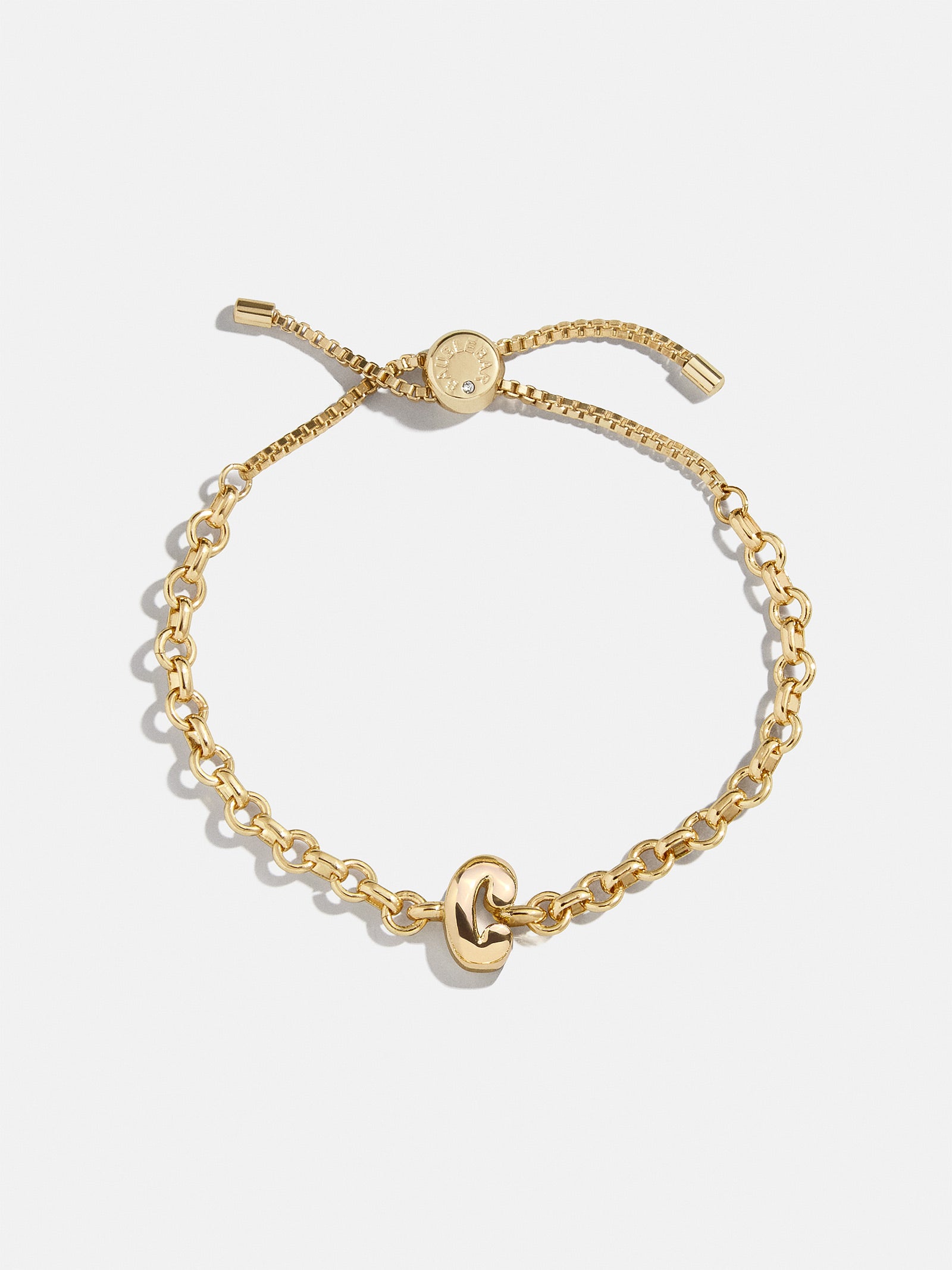 Bubble Initial Custom Chain Bracelet - Chain Bracelet - Image 5
