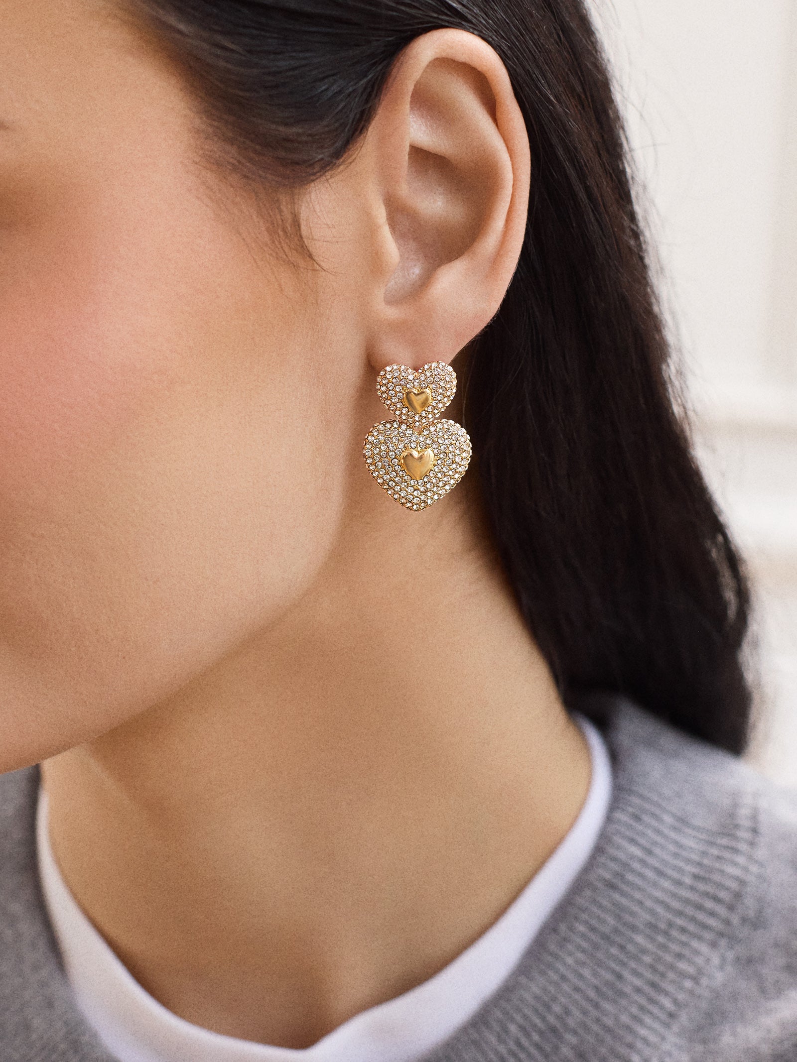 Haven Earrings - Gold/Pav?? - Image 2